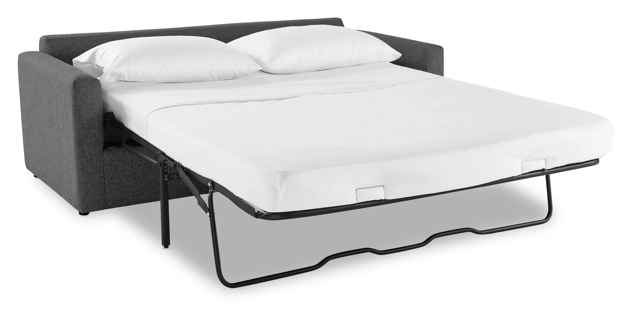 Harper Full Sofa Bed with Memory Foam Mattress - Charcoal - Image 9