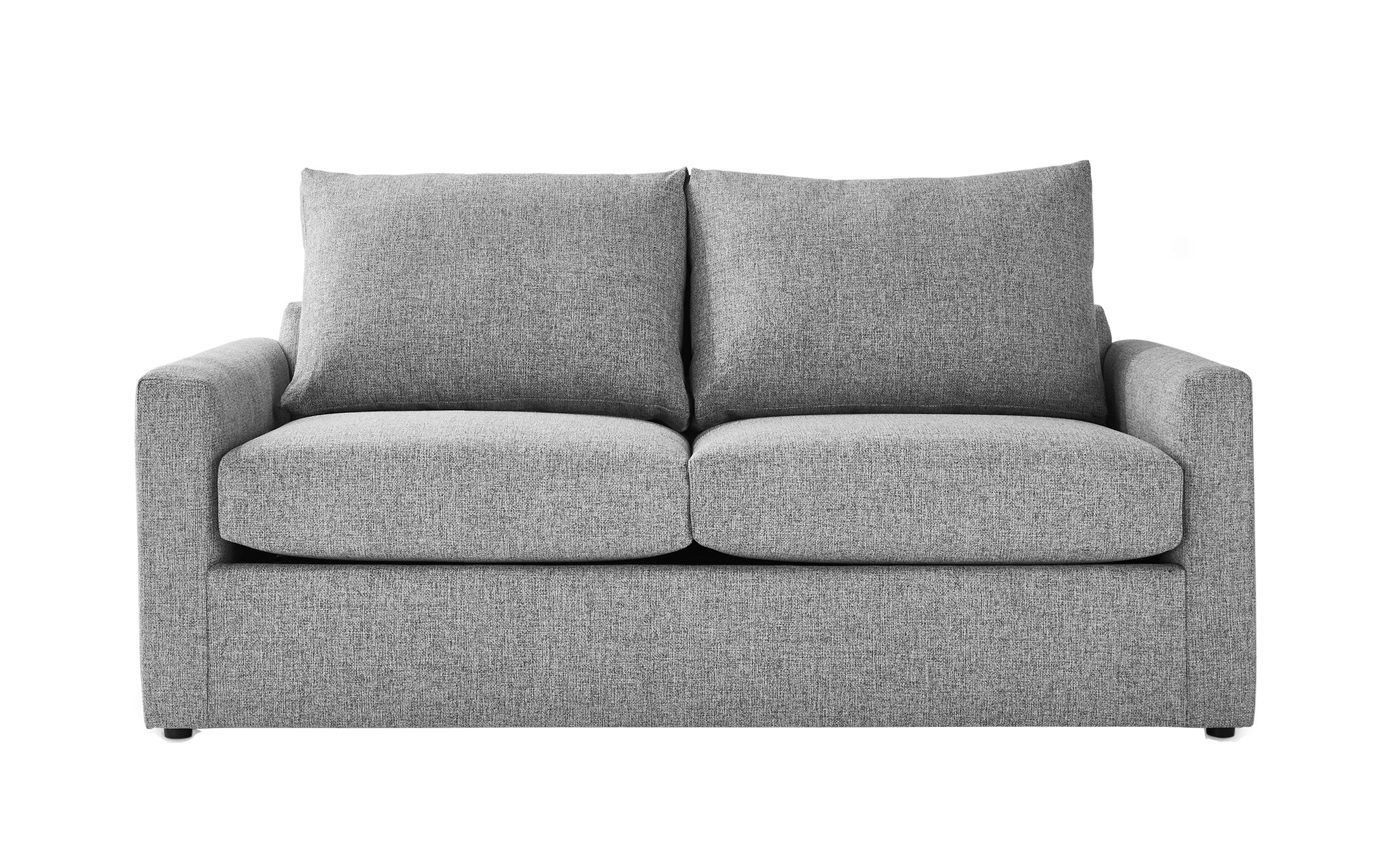 Harper Full Sofa Bed with Memory Foam Mattress - Grey - Image 2