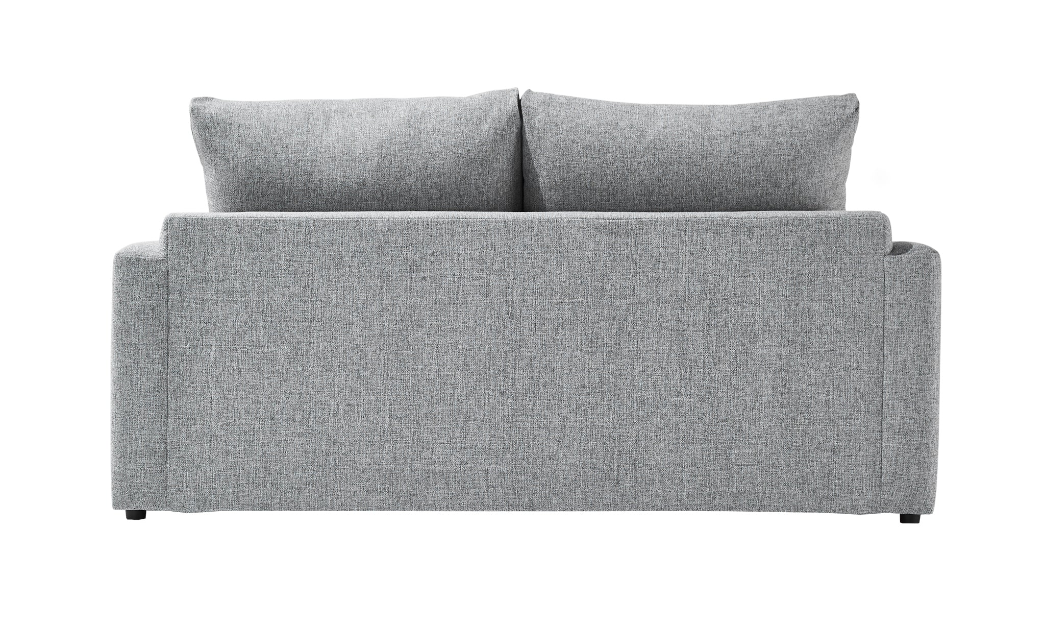 Harper Full Sofa Bed with Memory Foam Mattress - Grey - Image 6