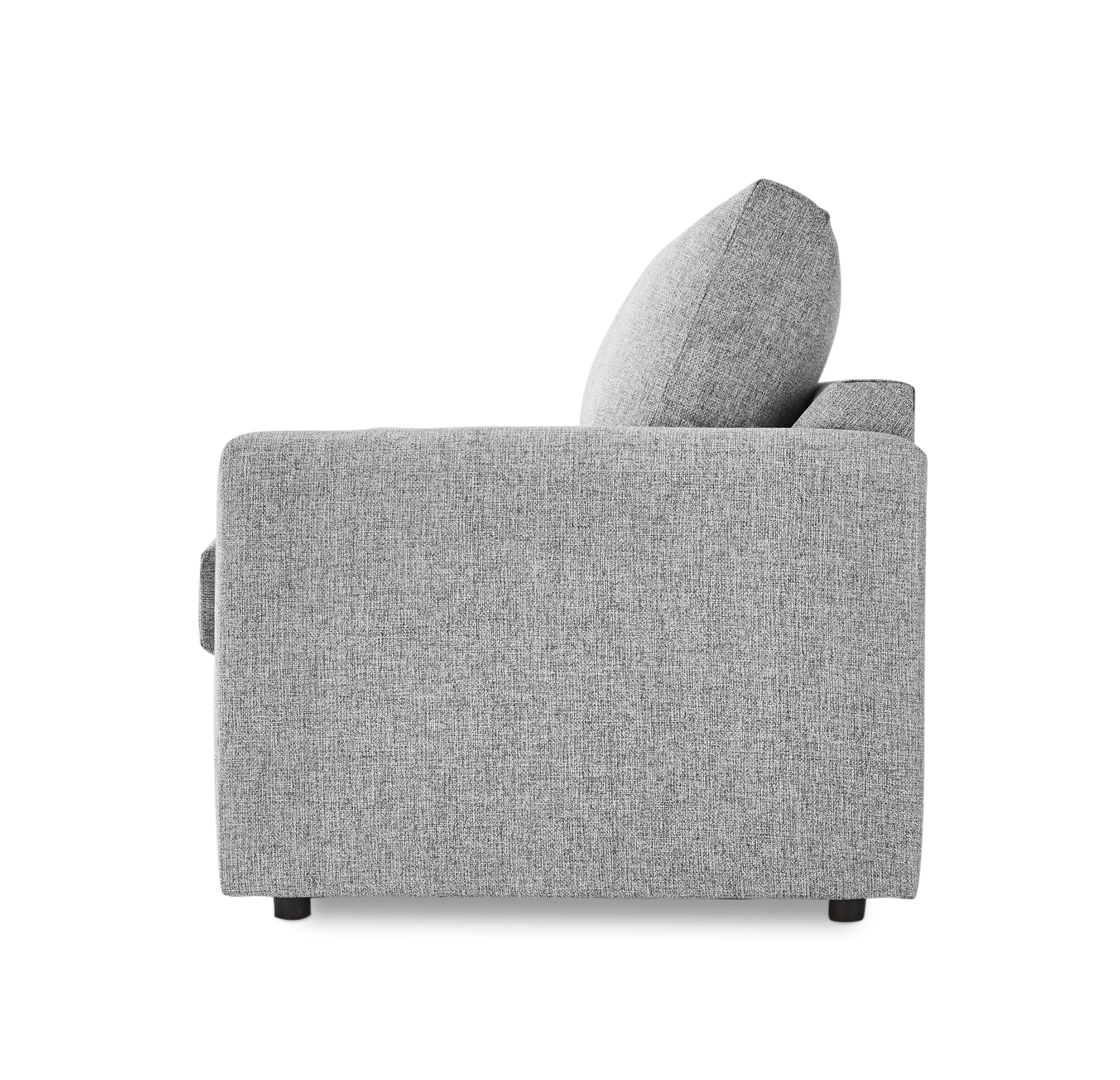 Harper Full Sofa Bed with Memory Foam Mattress - Grey - Image 7