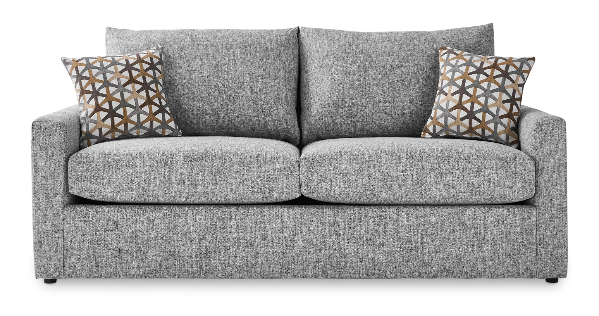 Harper Queen Sofa Bed with Innerspring Mattress - Grey - Image 2