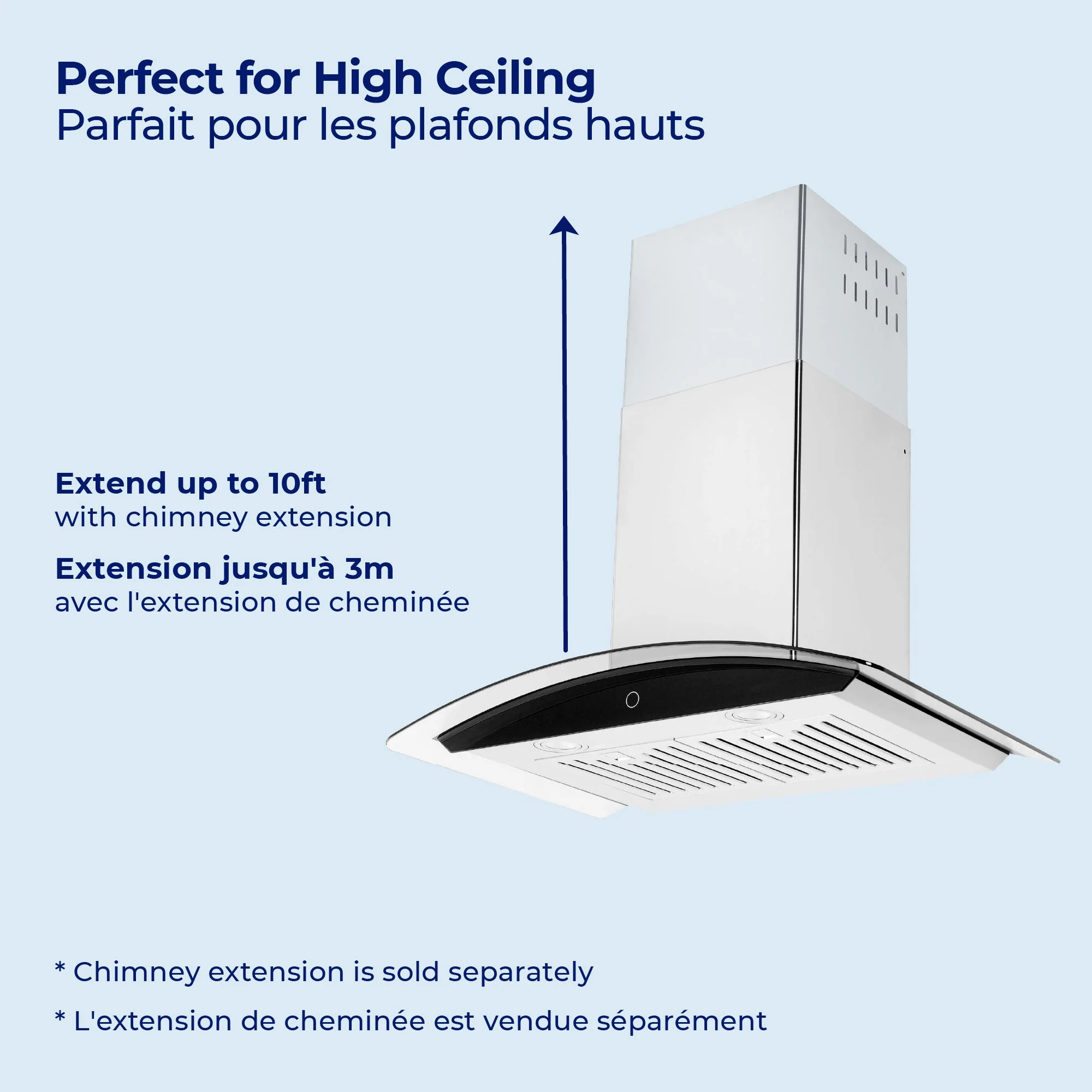 Hauslane Stainless Steel Chef 36" Convertible Wall-Mounted Range Hood - WM-639SS-36 - Image 5