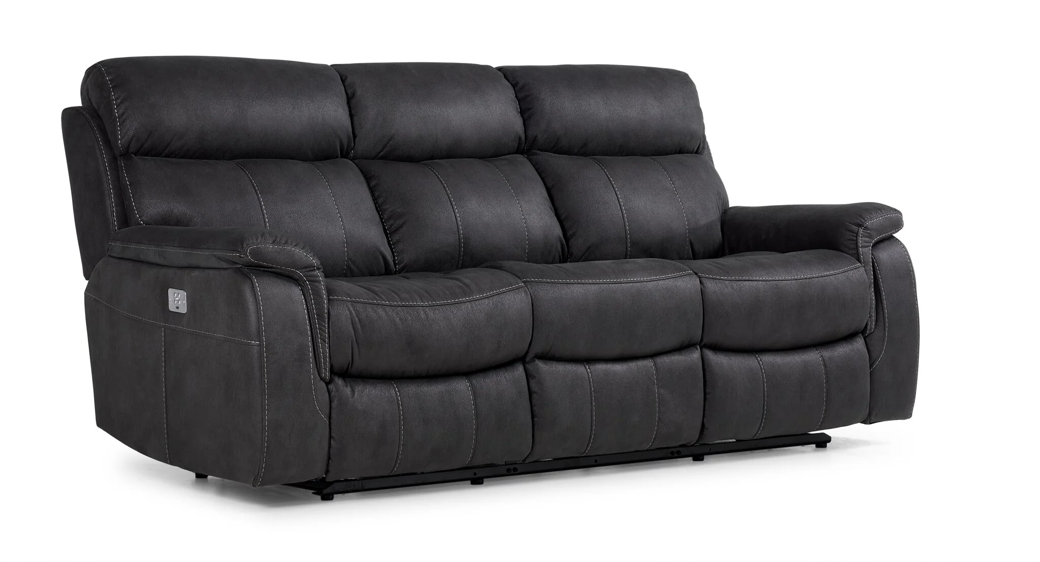 Haven Dual Power Reclining Sofa - Grey