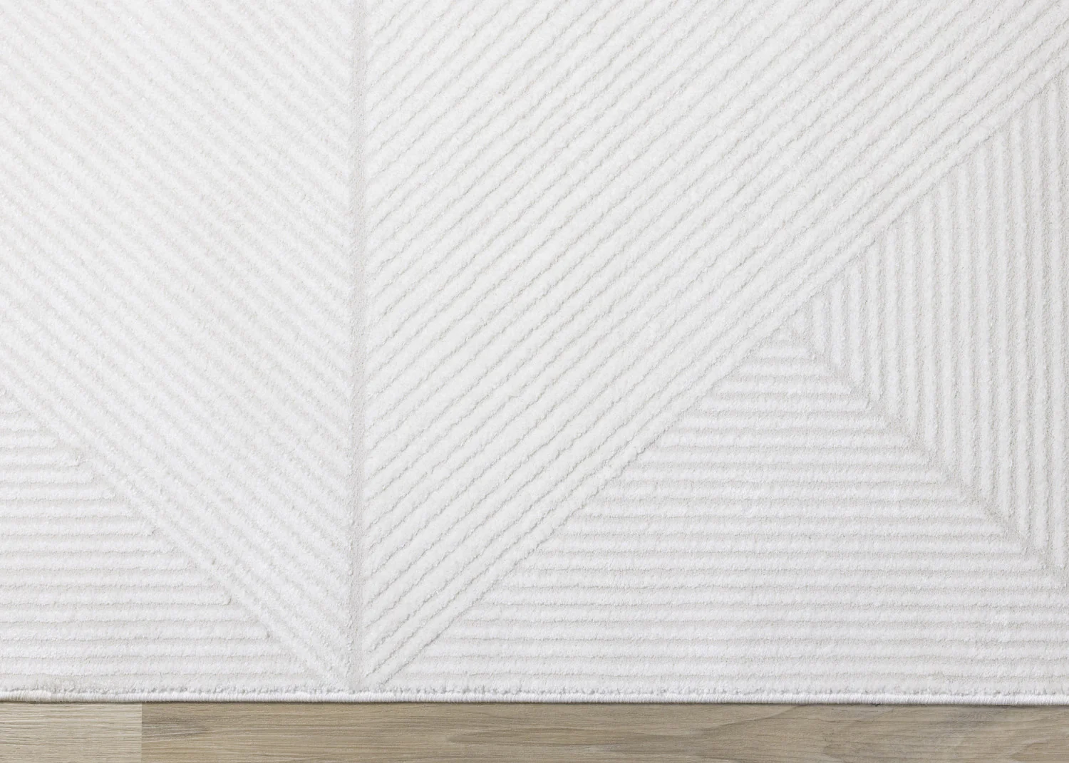 Hillary Neutral Diamonds Area Rug - 7' X 10' - Cream - Image 9