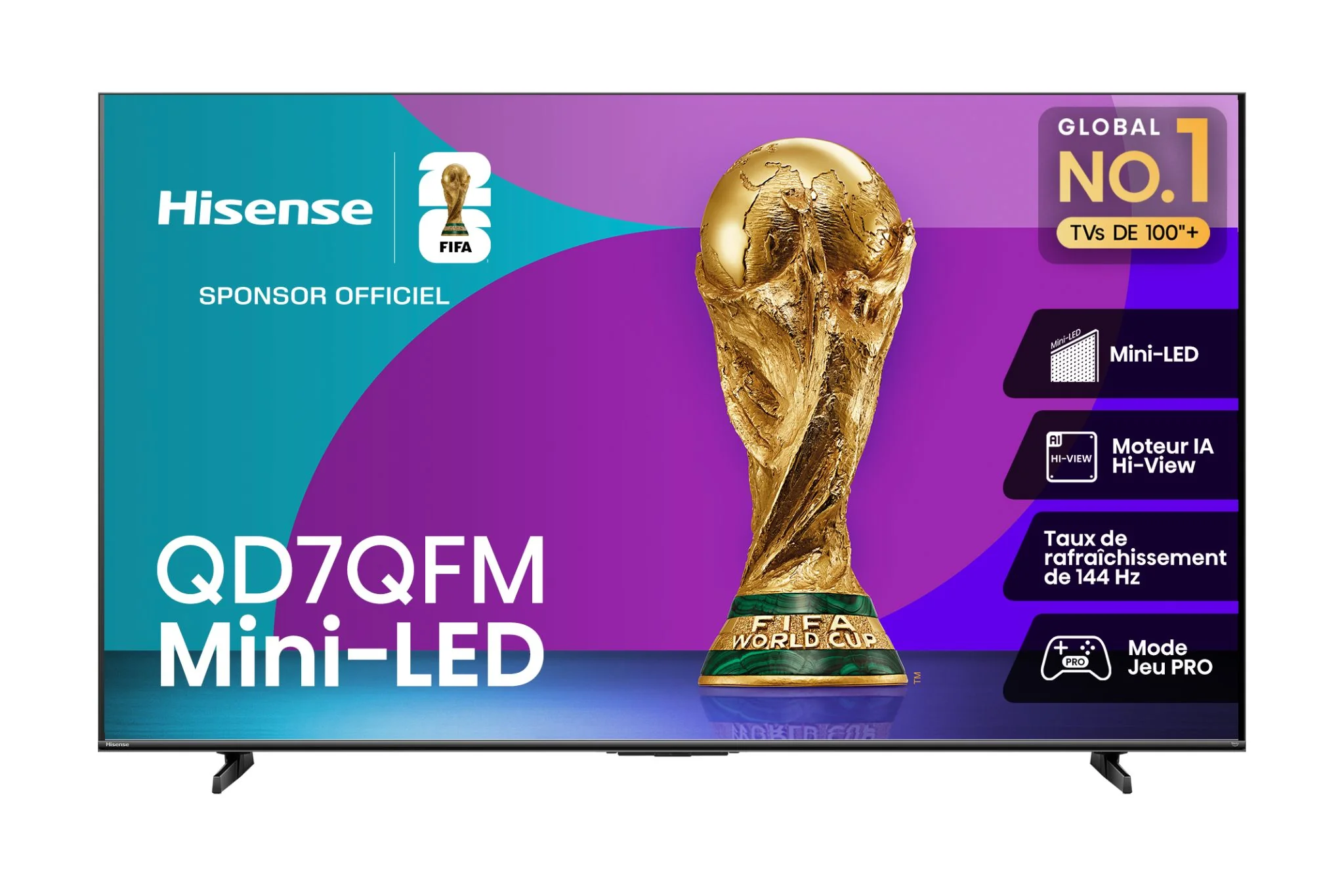 Hisense 85" 4K Smart QLED MiniLED TV - 85QD7QFM - Image 3