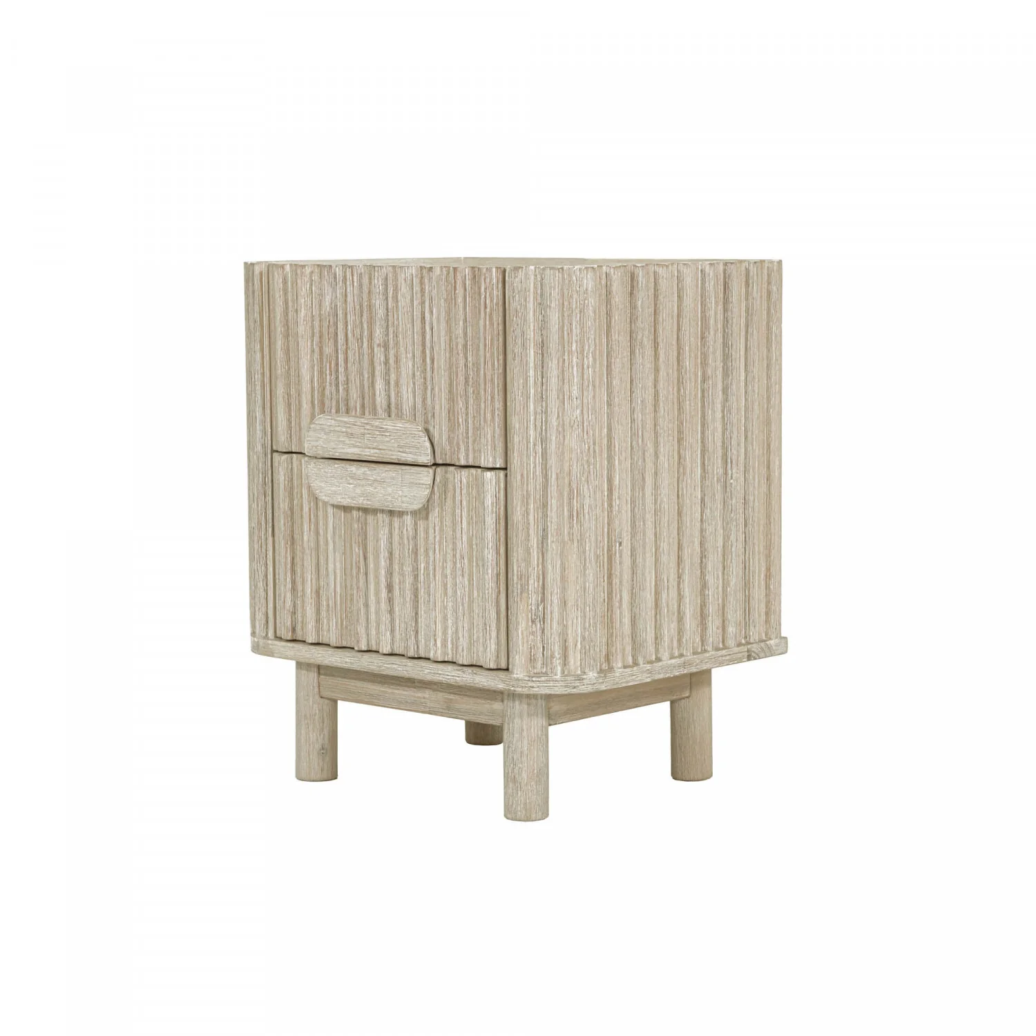 Humbach Night Table - White Washed Natural