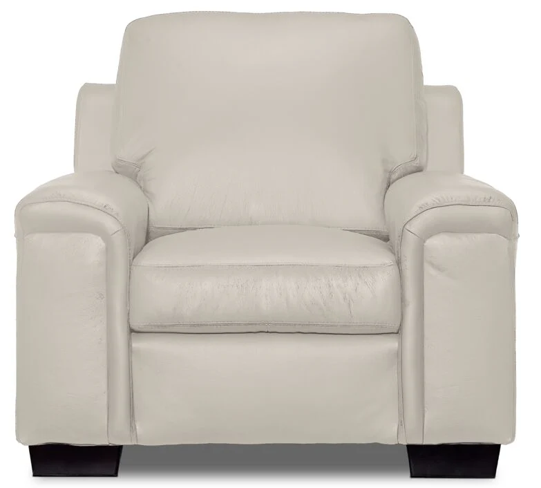Icon Leather Chair - Silver Grey - Image 2
