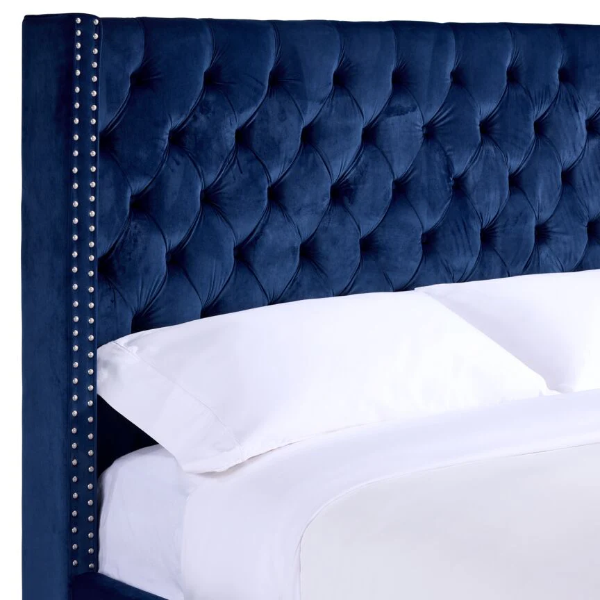 Jaden 3-Piece Queen Bed - Navy - Image 4