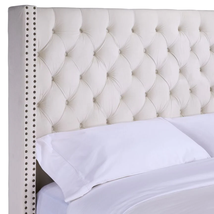 Jaden Queen Headboard - Cream - Image 3