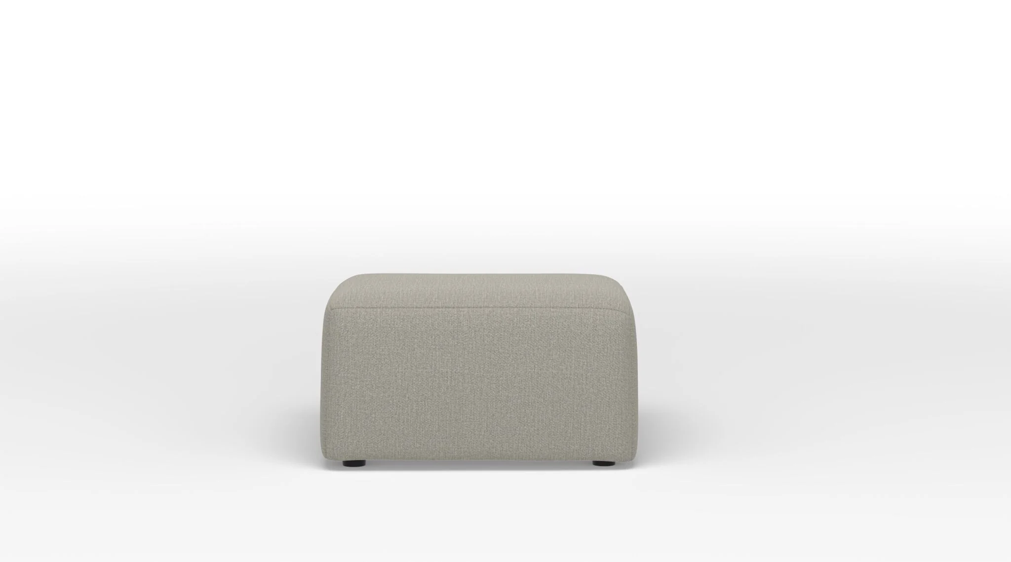 Jayden Square Ottoman - Stucco Beige