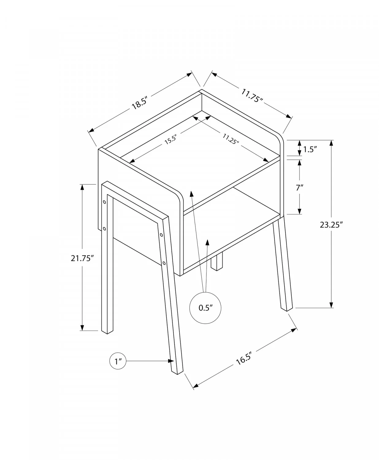 Jora Side Table - Espresso - Image 3
