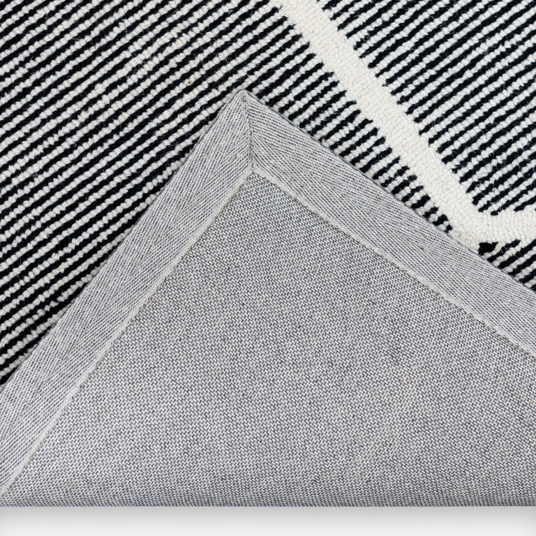 Joris Geometric Rug - 9' x 12' - Black - Image 3