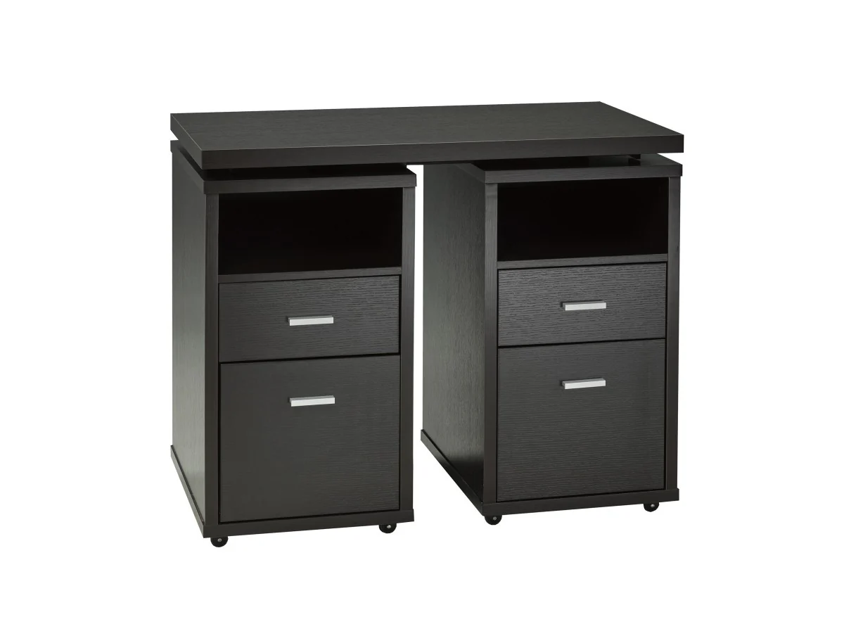 Kamala Expandable Office Desk - Dark Cherry - Image 2