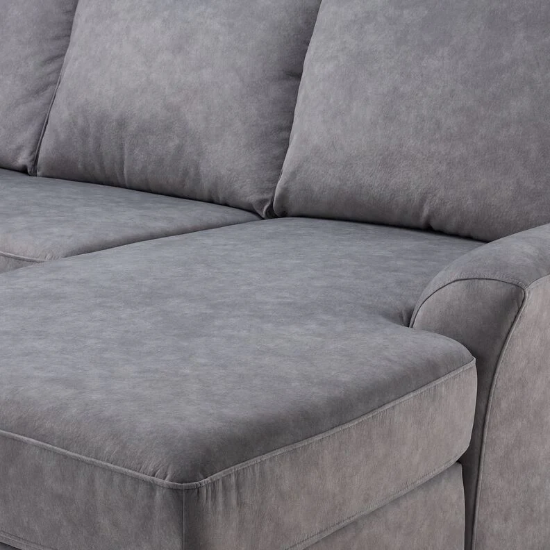 Kaylin 4-Piece Sectional with Left-Facing Chaise - Grey - Image 2