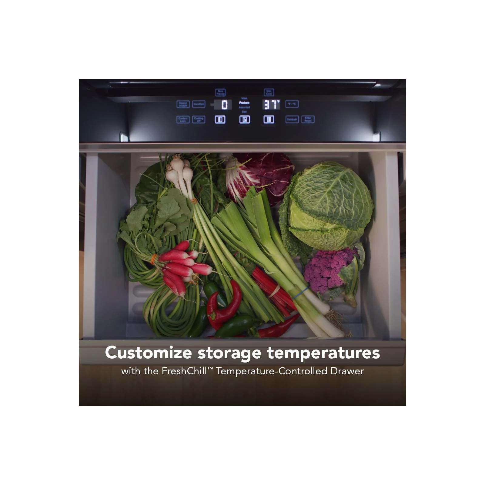 KitchenAid 48" 30.0 Cu. Ft. PrintShield Stainless Steel Built-In Side-by-Side Refrigerator - KBSN748SPS - Image 12