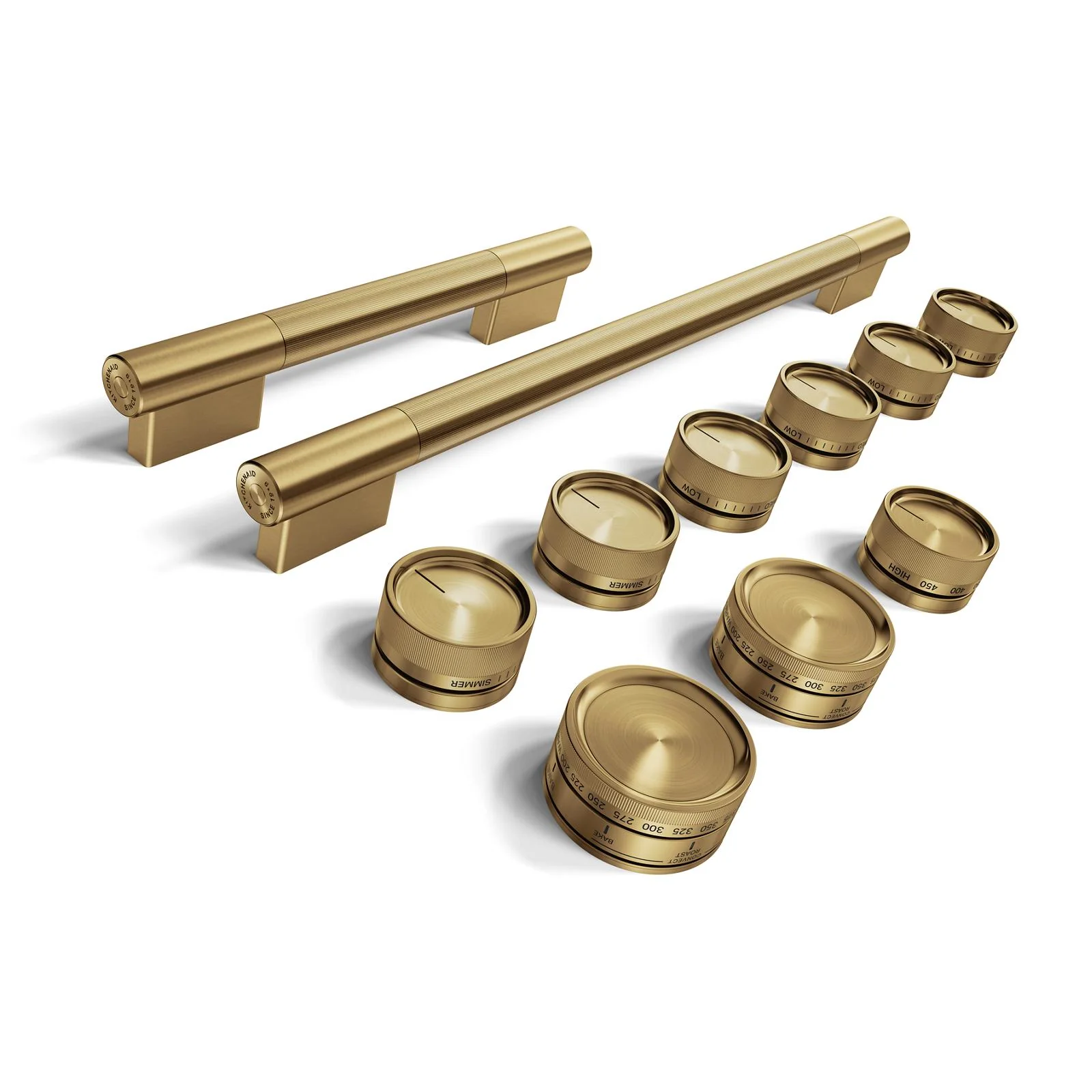 KitchenAid Brass Handle and Knob Hardware Accessory Kit for 48" Commercial-Style Gas Range - W11774759