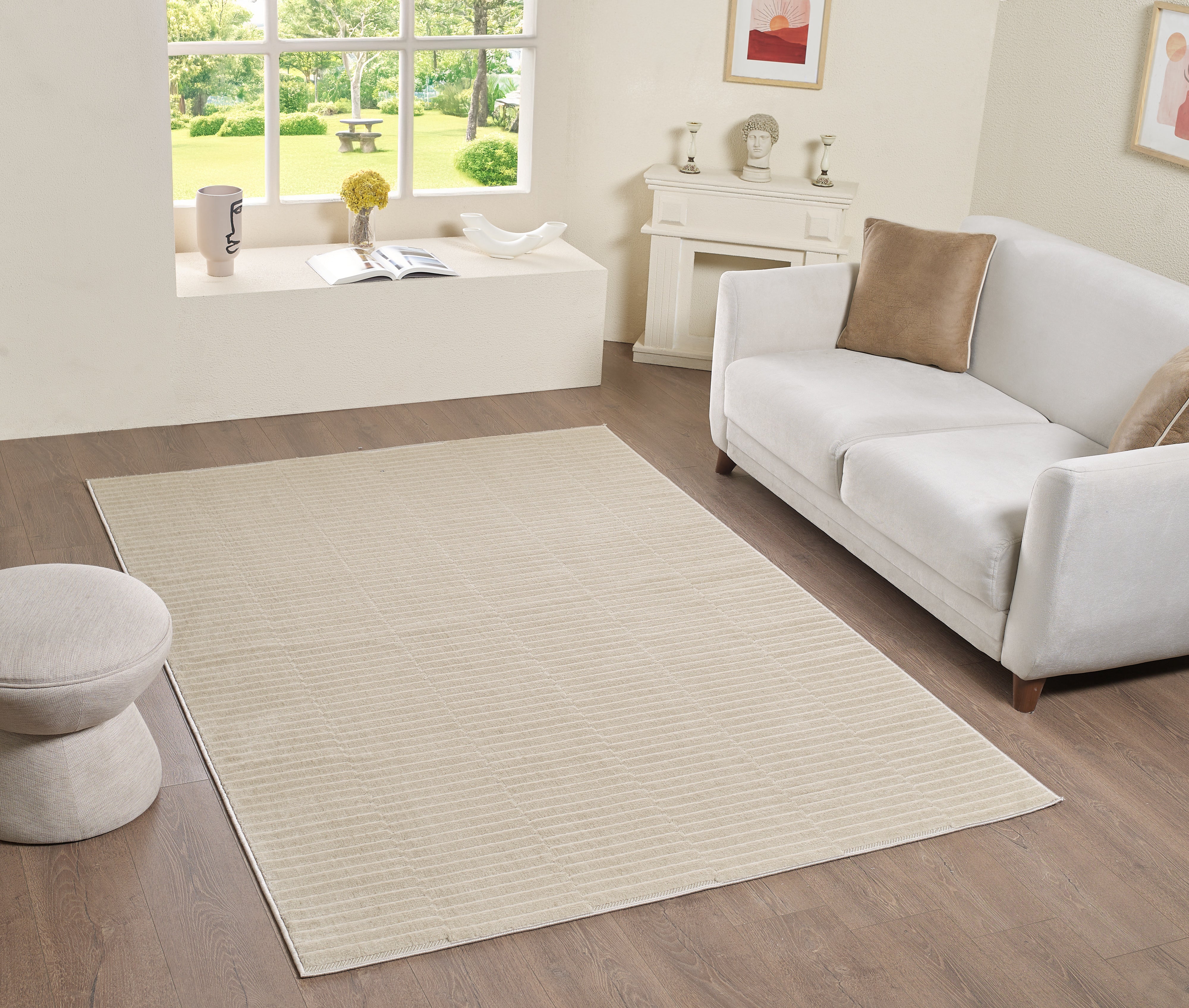 L2 Decor Cornelle Area Rug 5' x 8' - Beige - Image 2