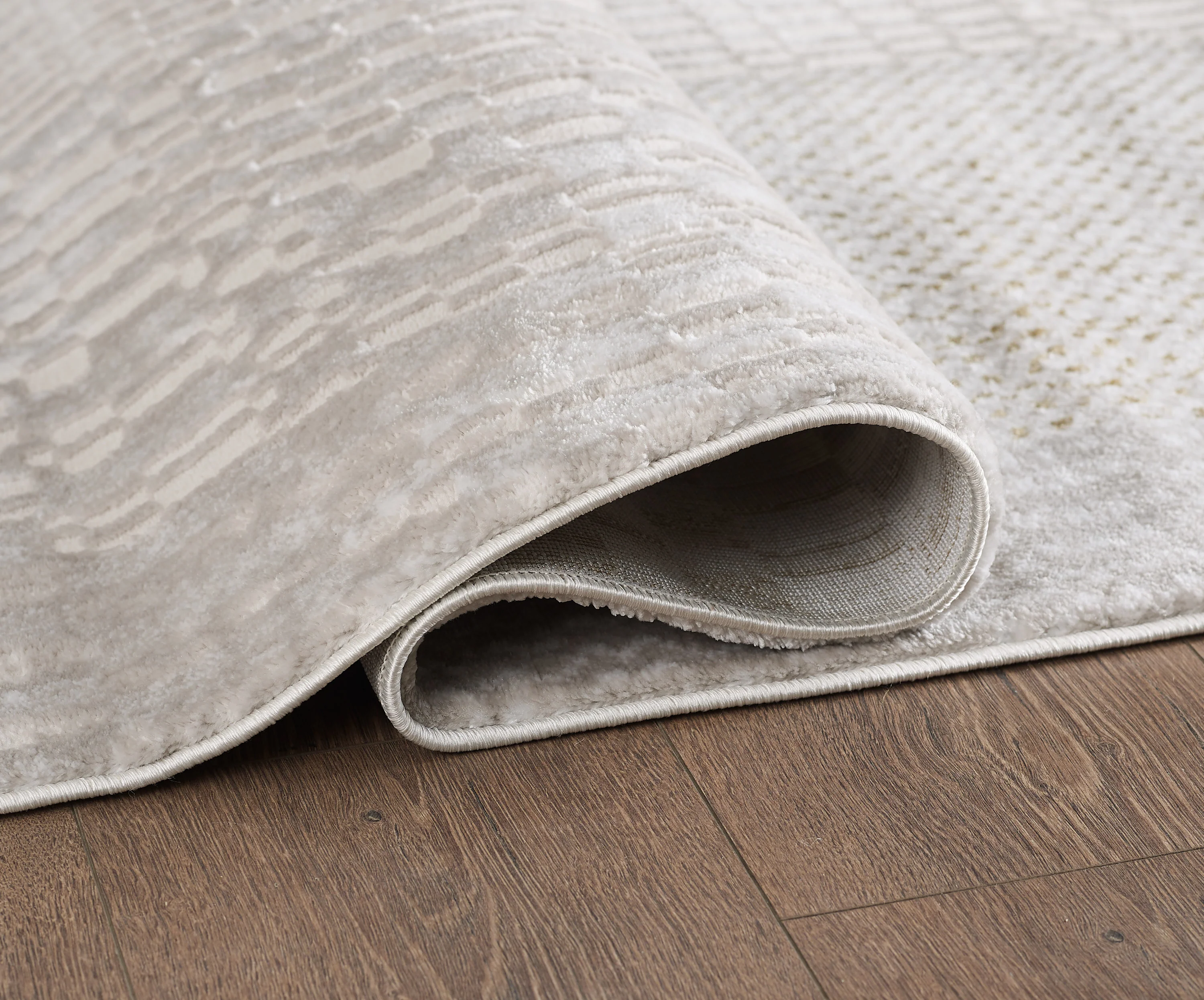 L2 Decor Lazer Area Rug 5' x 8' - Cream, Beige - Image 3