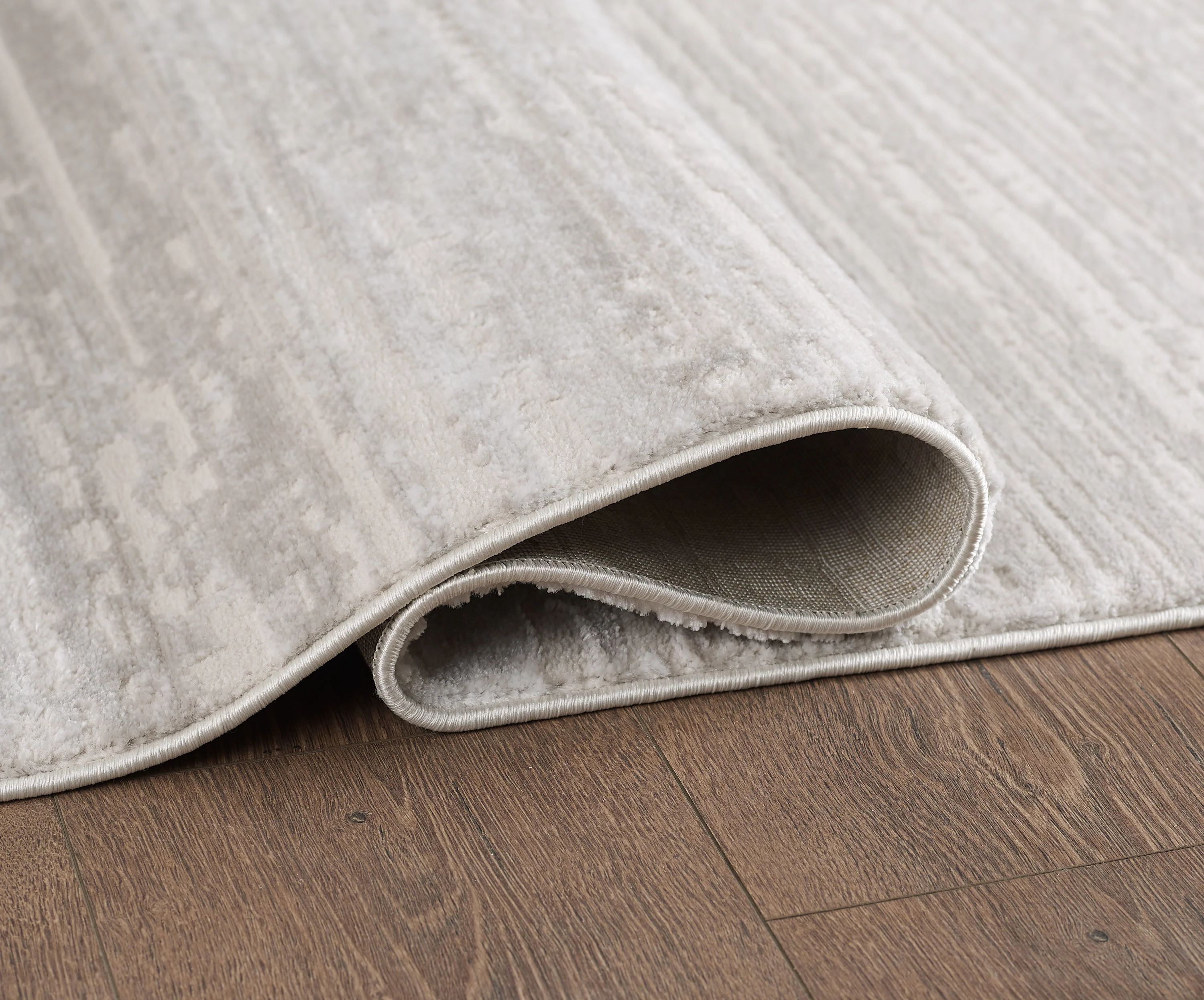 L2 Decor Lazer Area Rug 7' x 10' with Underpad - Cream, Beige, Grey - Image 3