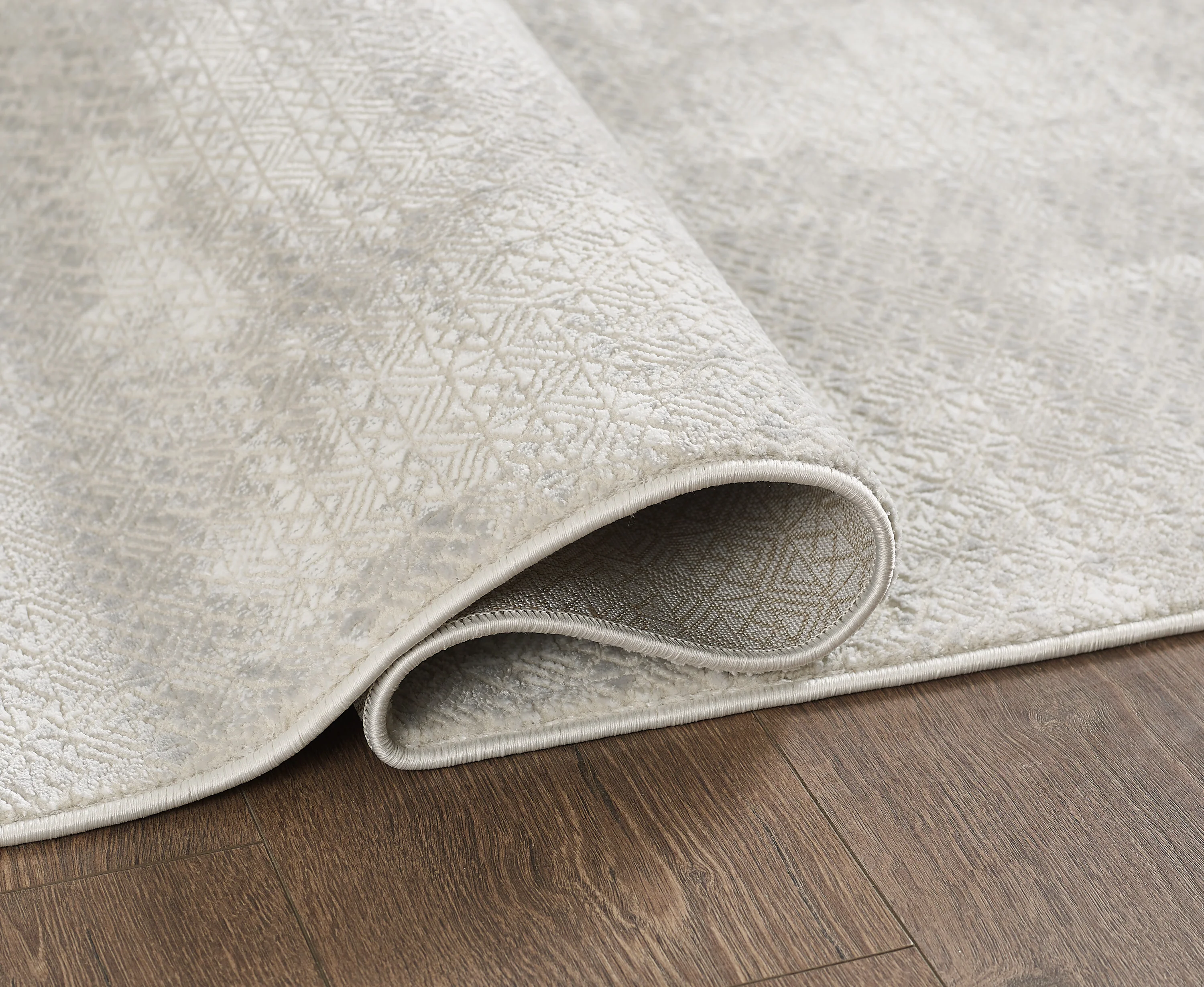 L2 Decor Novolini Area Rug 5' x 8' - Light Grey, White - Image 3