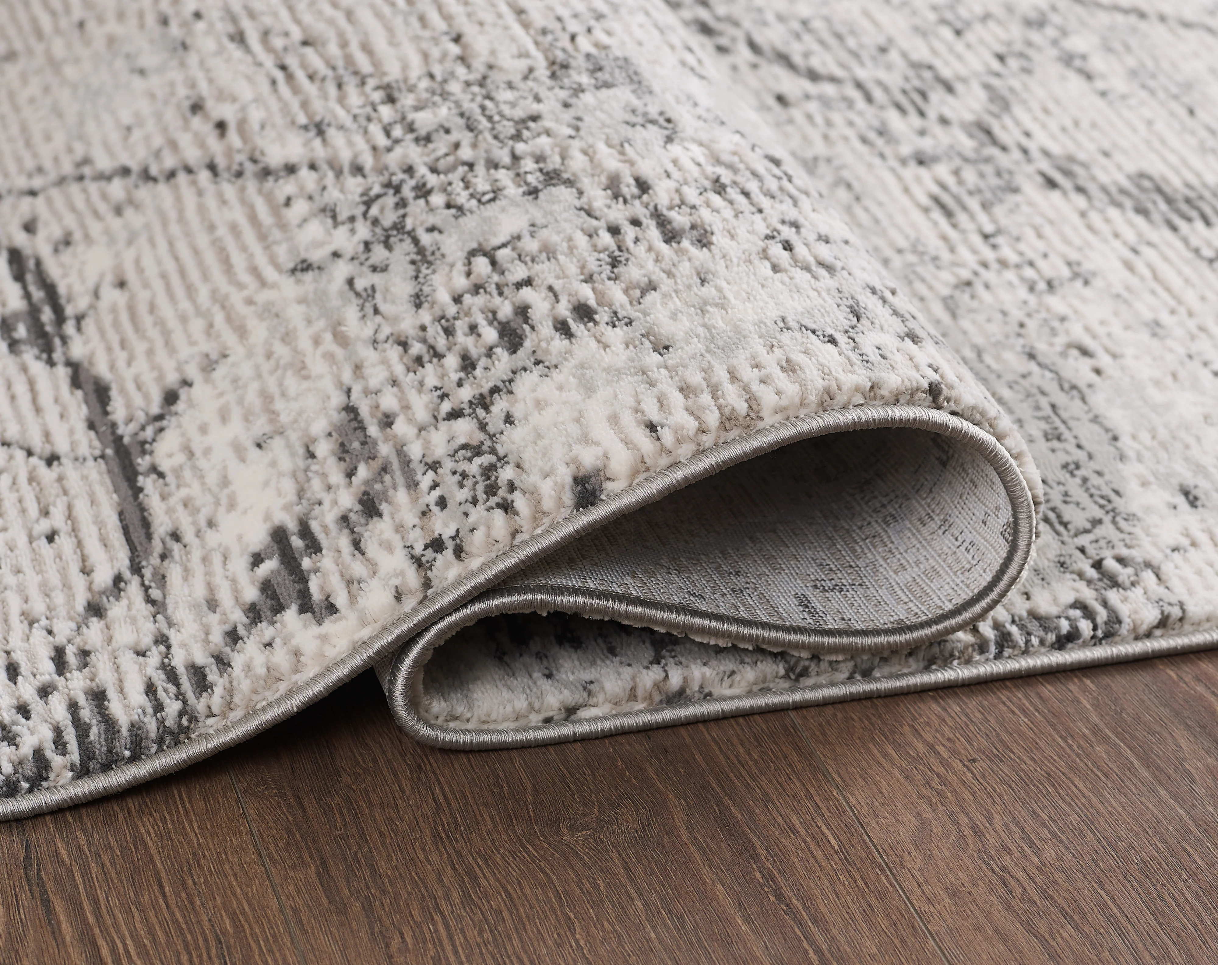 L2 Decor Robini Area Rug 7' x 10' with Underpad - Grey - Image 3