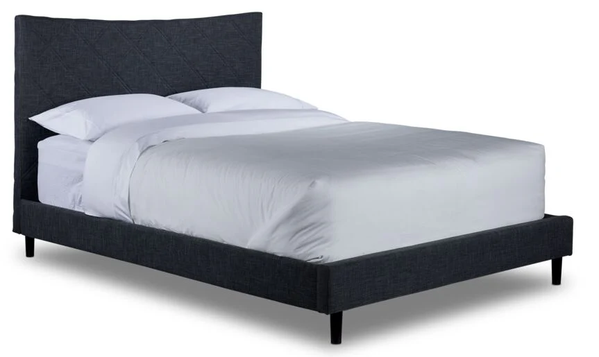 Lawrence 3-Piece Full Bed - Dark Grey