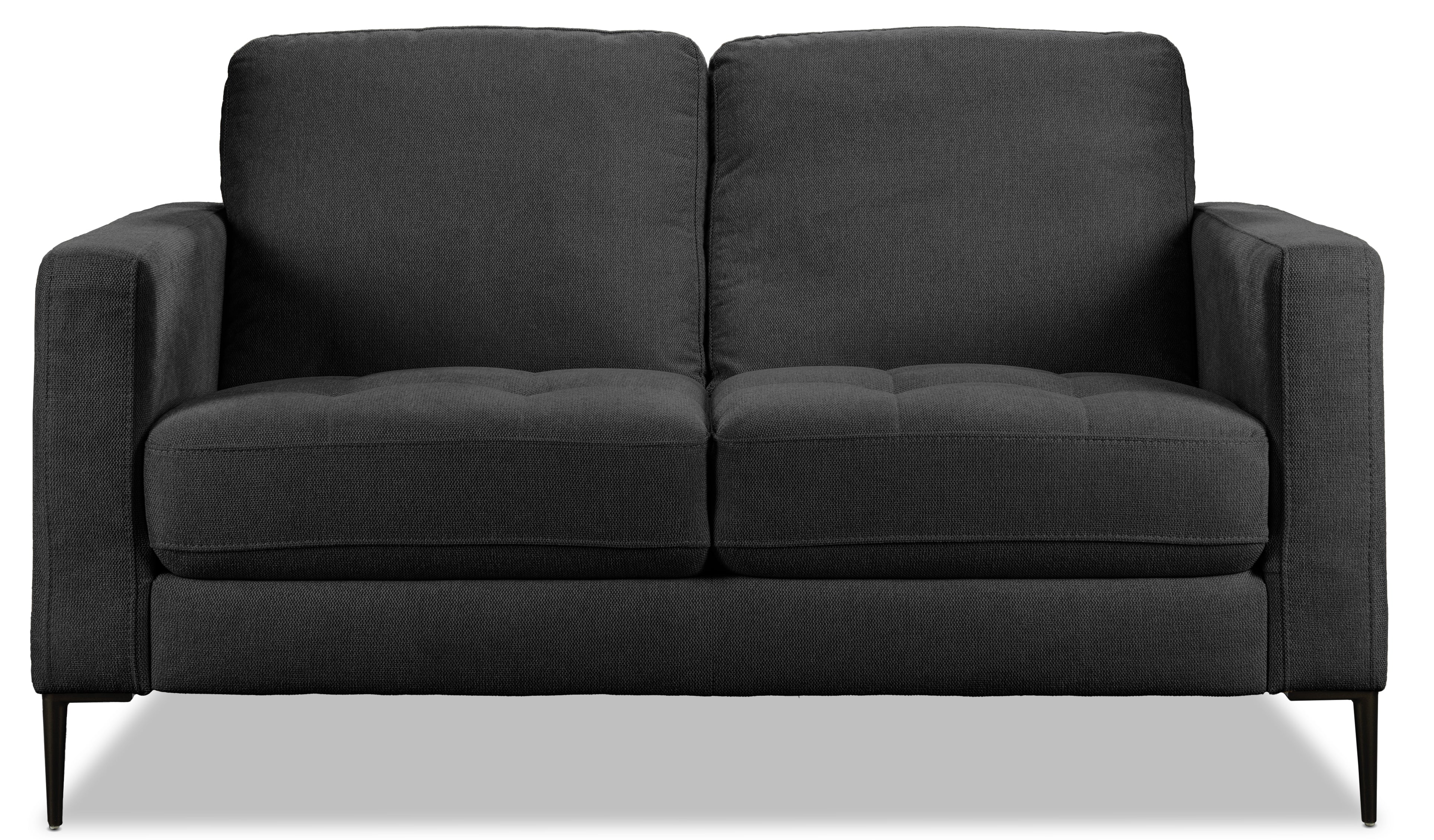 Leanne Loveseat - Charcoal - Image 2