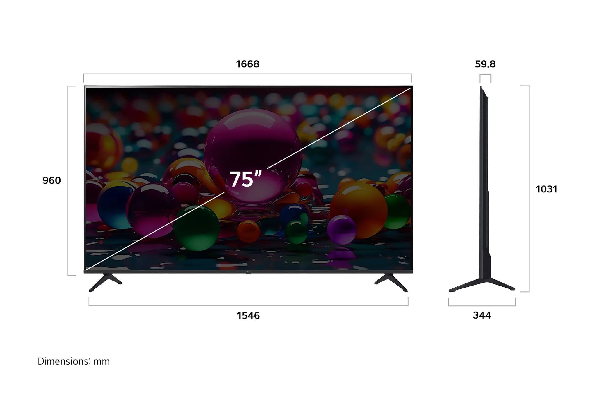 LG 75" 4K Smart UHD TV - 75UA7700PUA - Image 3