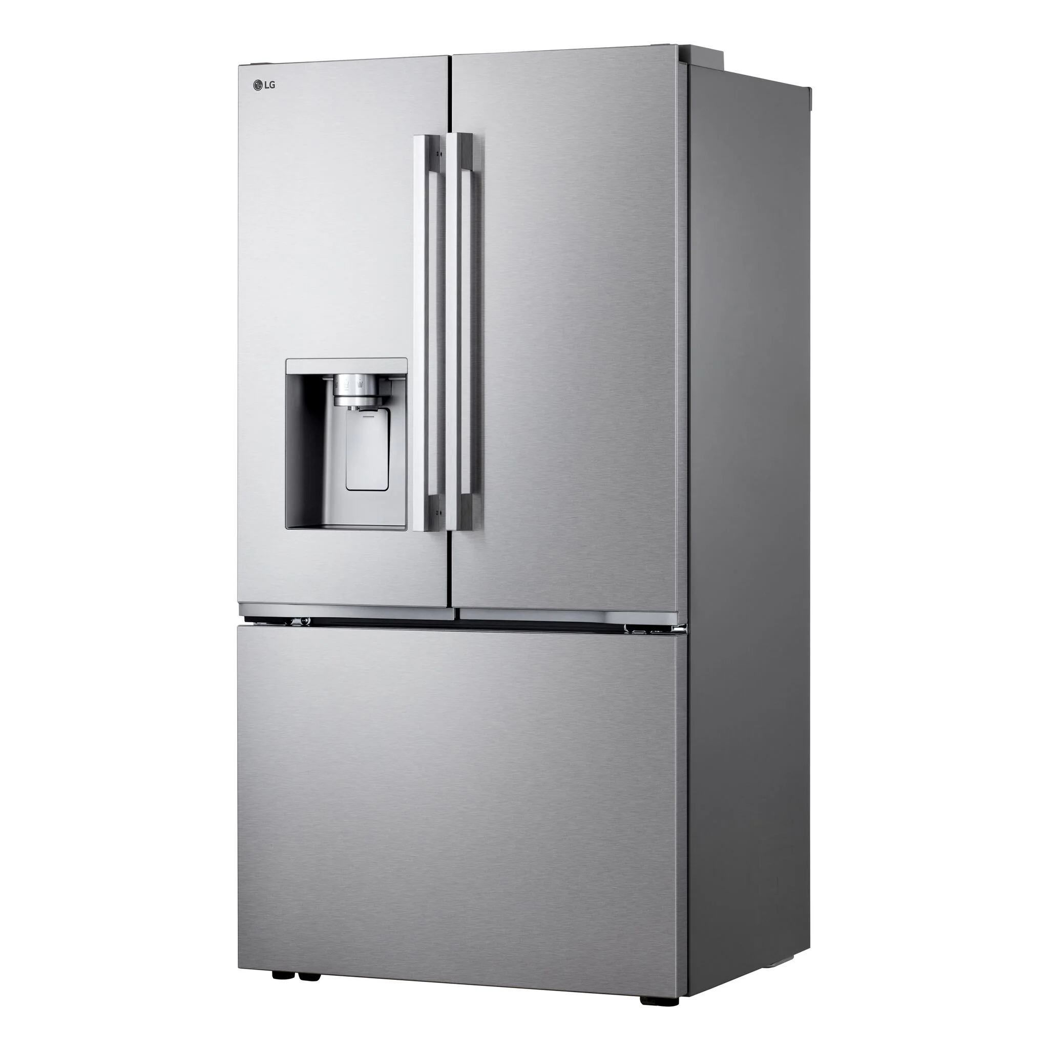 LG 35.75" 24 Cu. Ft. Smudge Resistant Stainless Steel Counter-Depth MAX™ with Zero Clearance™ French Door Refrigerator - LF24Z6530S - Image 3