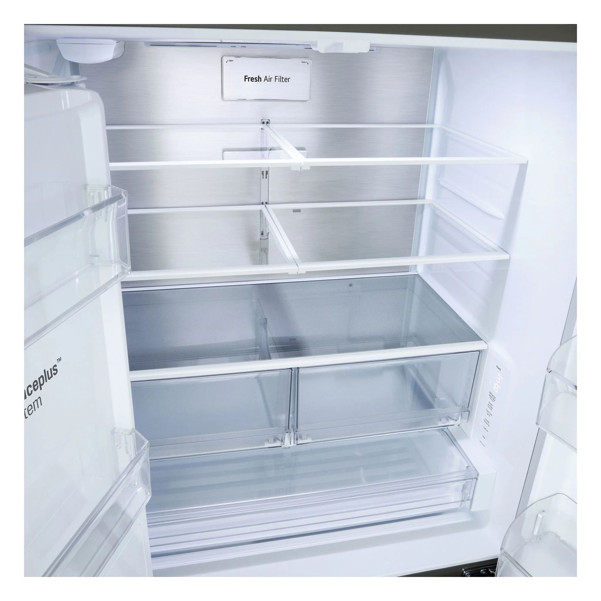 LG 35.75" 24 Cu. Ft. Smudge Resistant Stainless Steel Counter-Depth MAX™ with Zero Clearance™ French Door Refrigerator - LF24Z6530S - Image 4