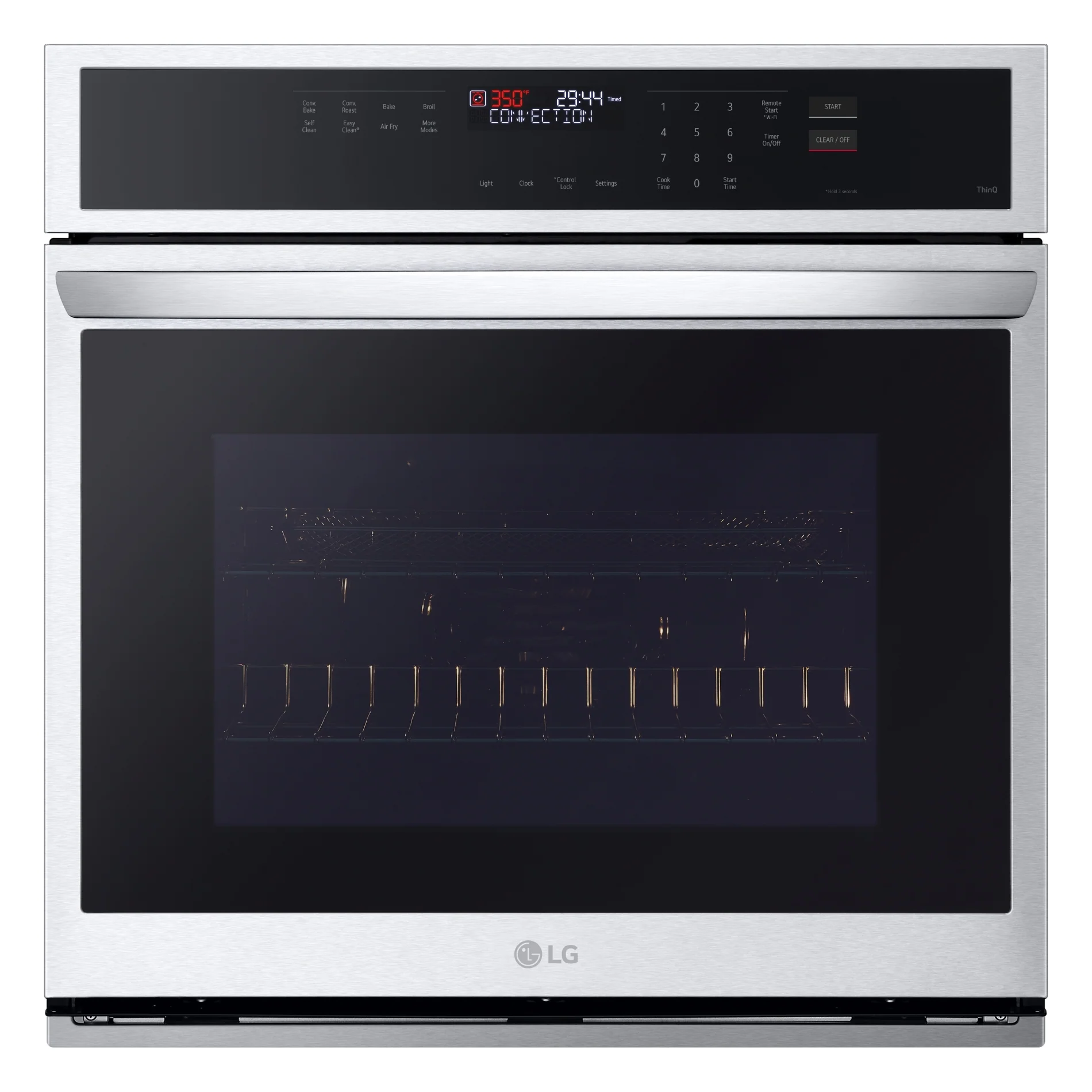 LG Stainless Steel 29.74" Smart Single Wall Oven with
Convection,Air Fry and EasyClean® (4.7 Cu. Ft.) - WSEP4723F - Image 2