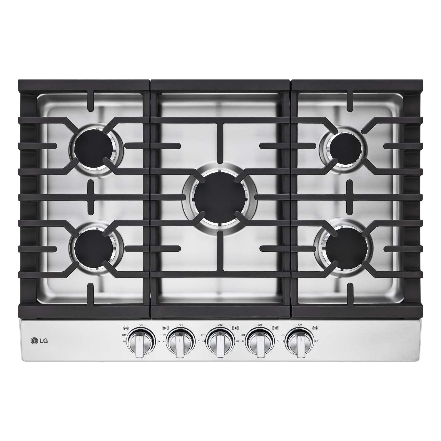 LG Stainless Steel 30” Gas Cooktop with 20K BTU
and EasyClean® Cooktop - CBGJ3023S