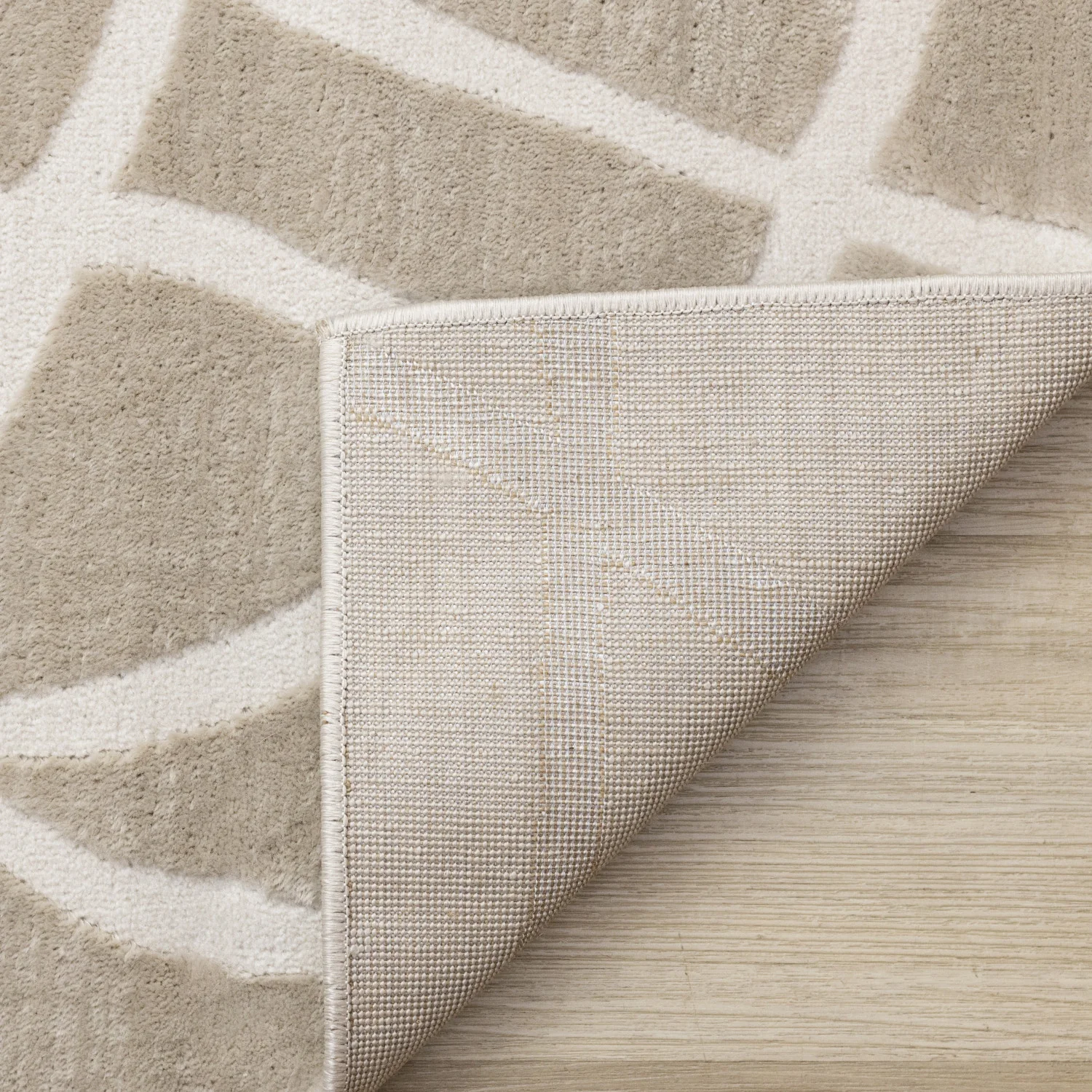 Logan Contemporary Swirls Area Rug - 7' X 10' - Beige/Cream - Image 11