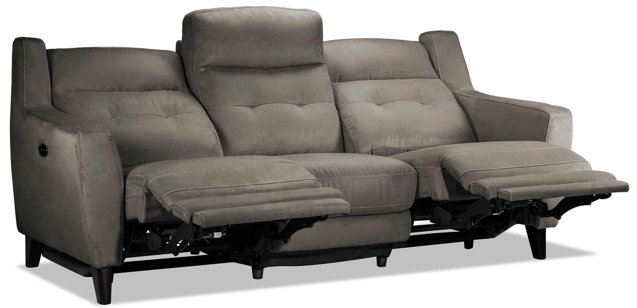 Lucas Power Reclining Sofa - Dark Grey - Image 3
