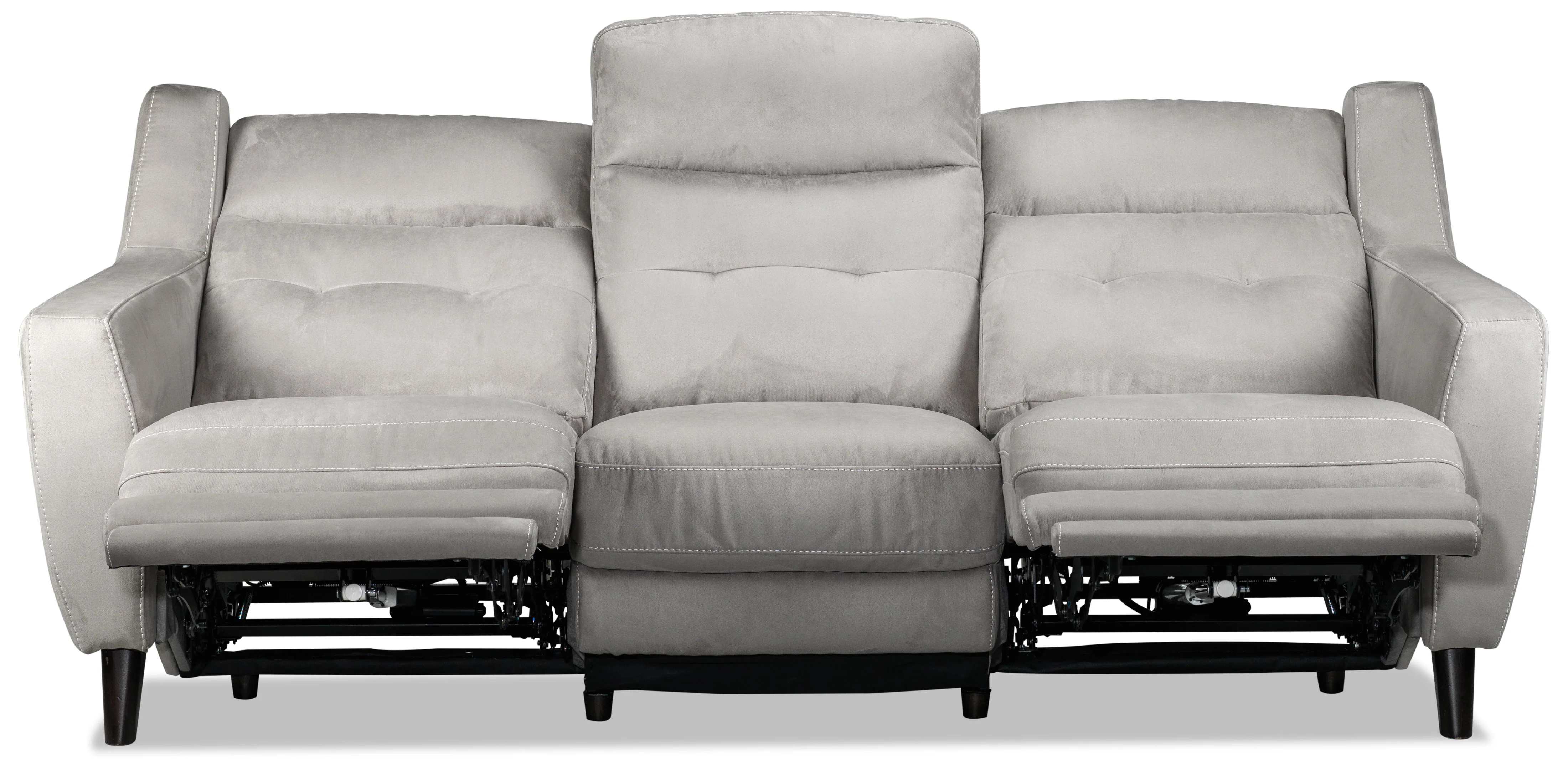 Lucas Power Reclining Sofa - Silver Grey - Image 8