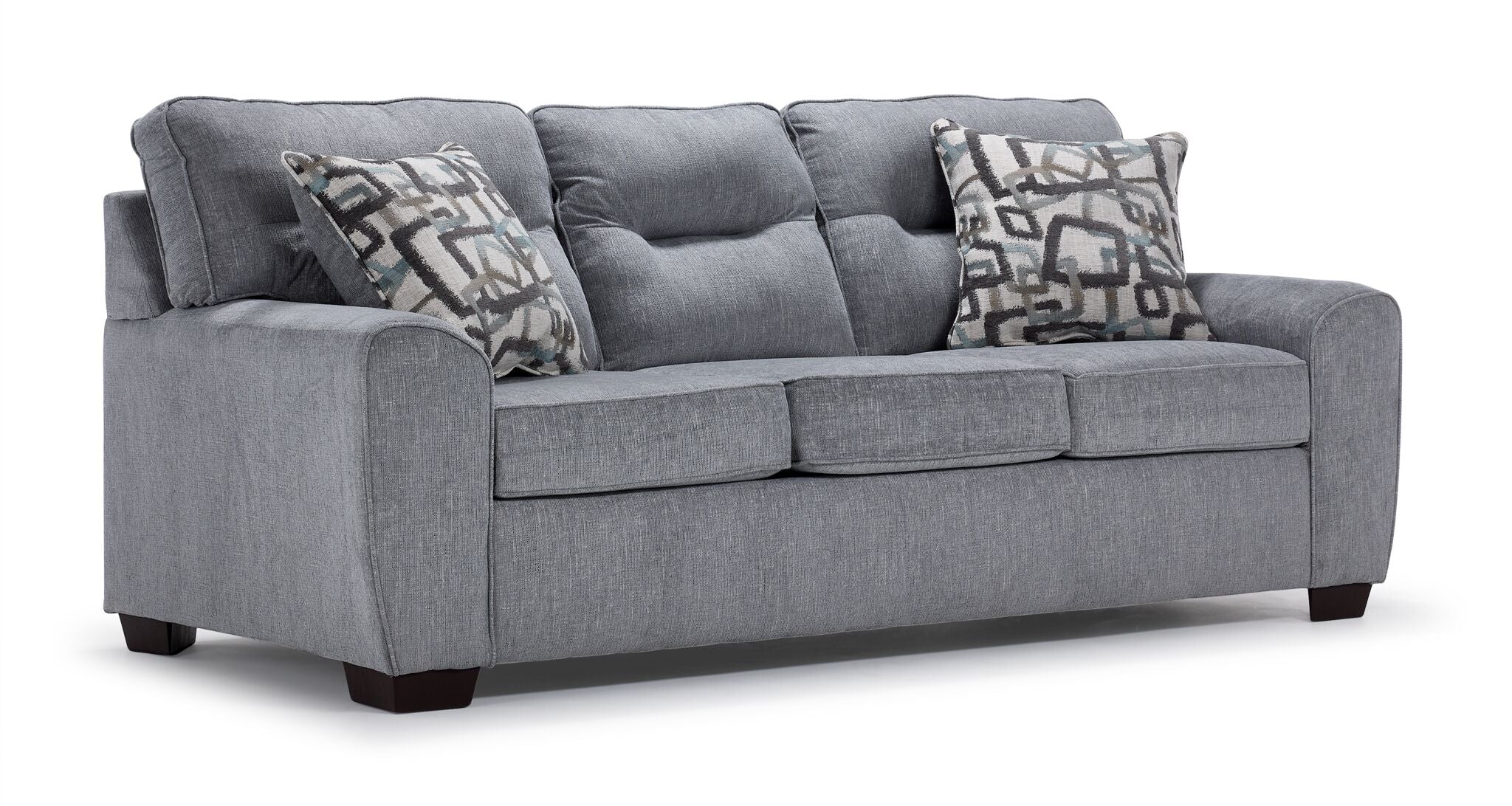 Mackay Sofa and Loveseat Set - Grey - Image 2