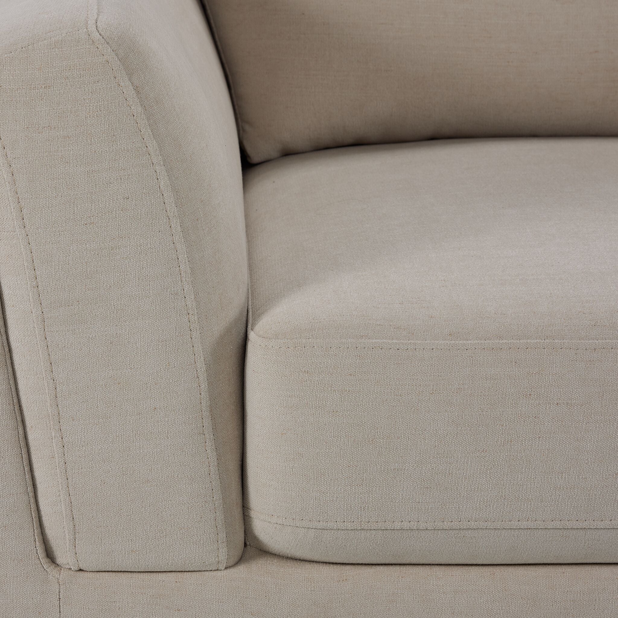 Madrid Sofa and Chair Set - Beige - Image 4