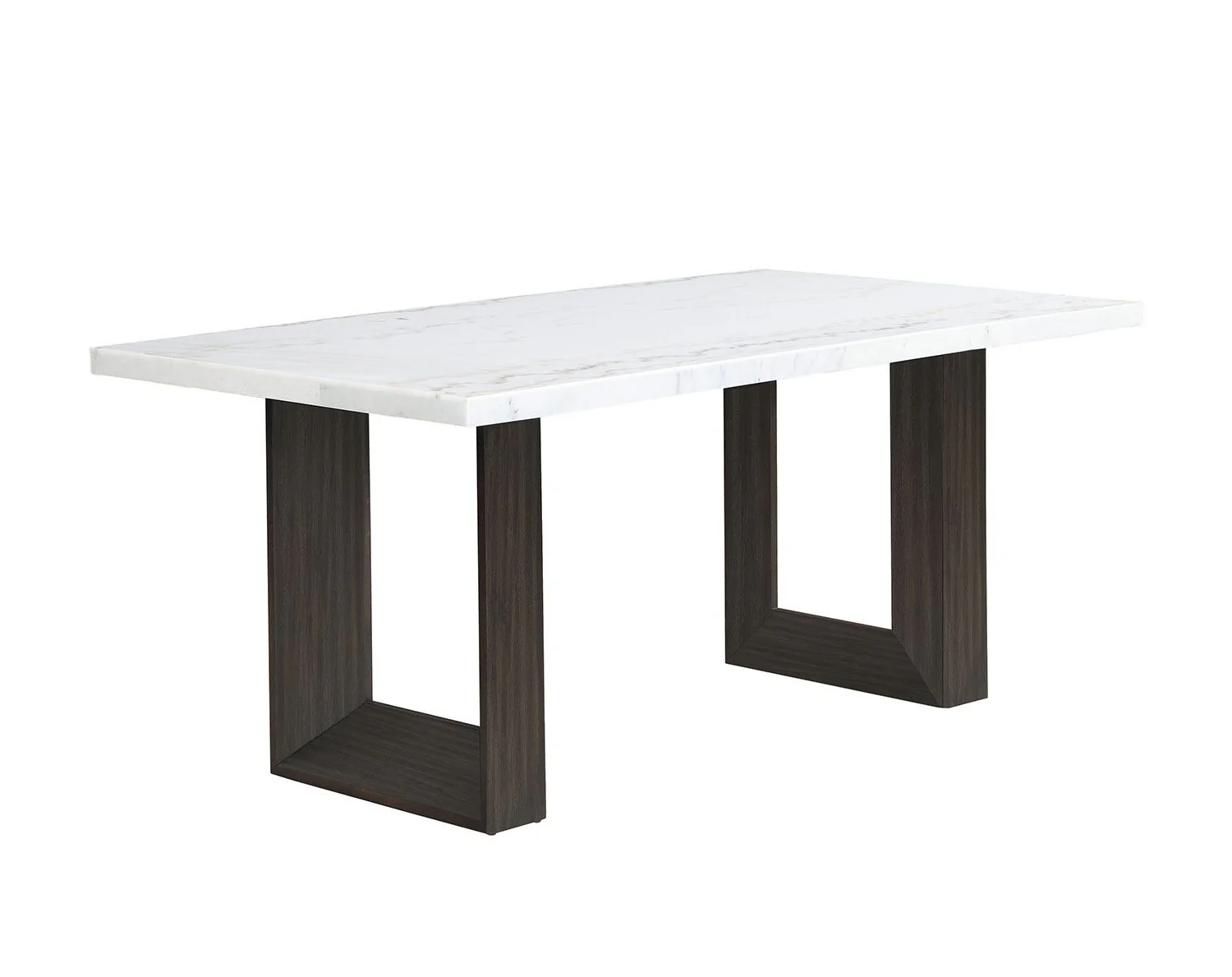 Maeve 7-Piece Dining Set - Beige, Espresso - Image 3
