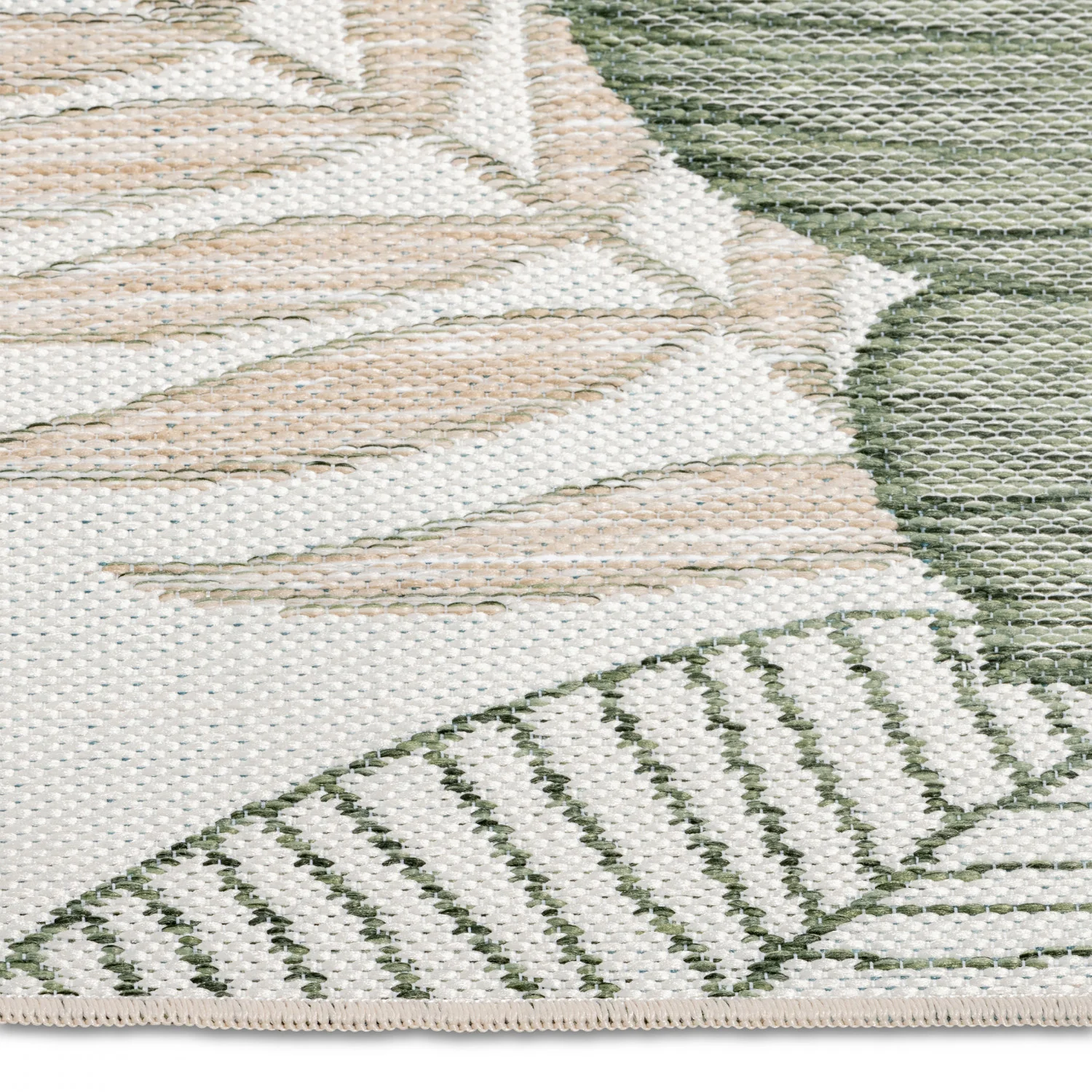 Marbella Floral Outdoor Rug - 5' x 7' - Green - Image 2