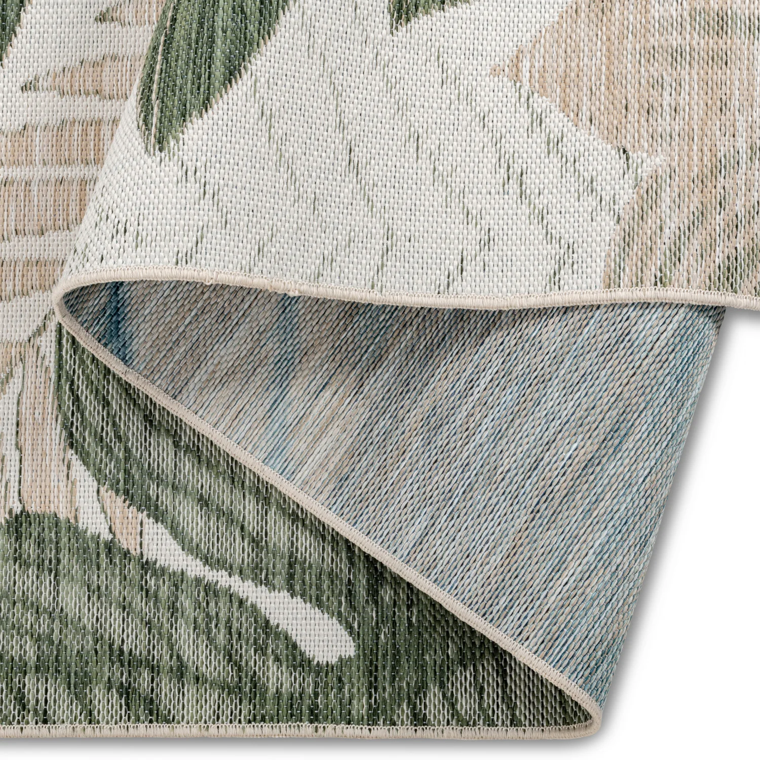 Marbella Floral Outdoor Rug - 6' x 9' - Green - Image 5