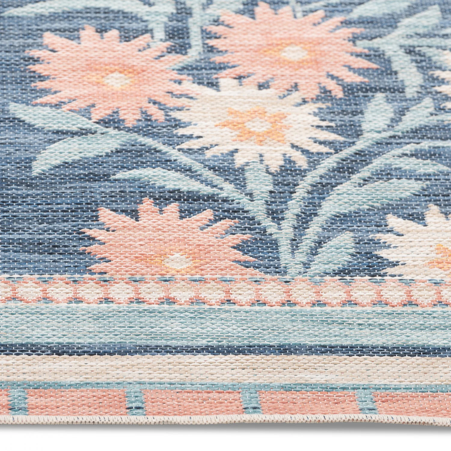 Marbella Floral Outdoor Rug - 8' x 10' - Multi-Colour - Image 3