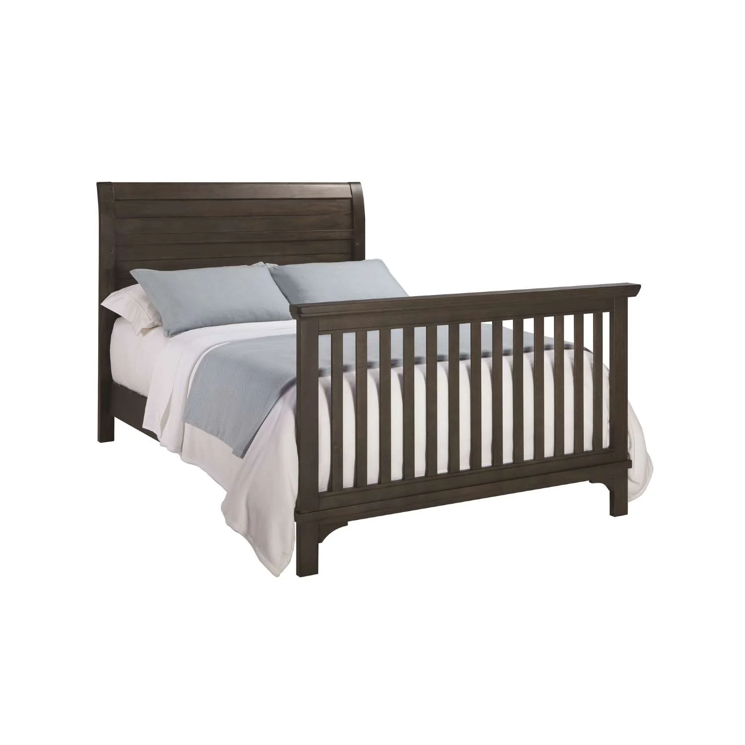 Martina Full Size Bed Rails - Walnut Brown - Image 2