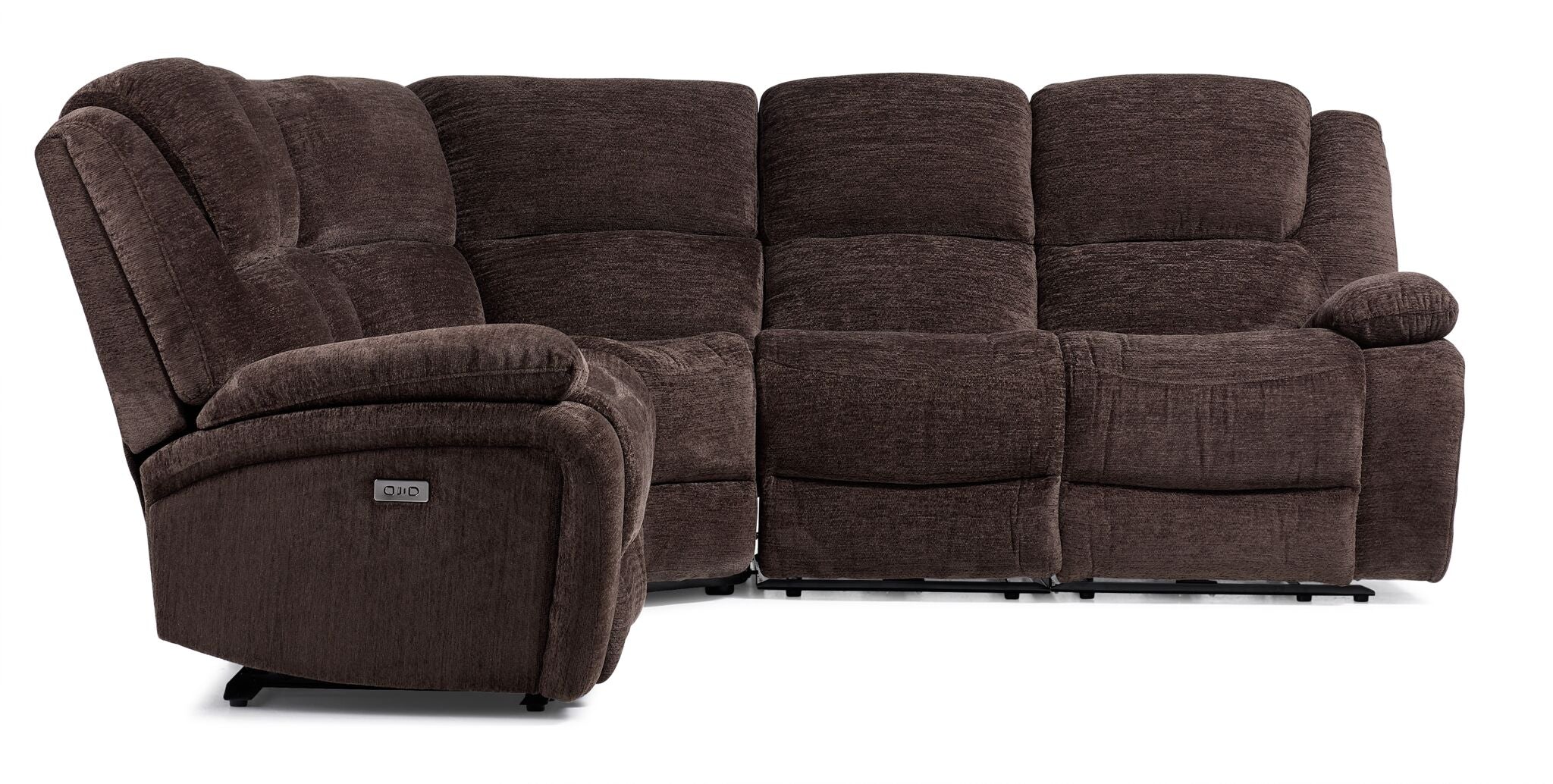 Maxwell 5-Piece Power Reclining Sectional - Brown - Image 2
