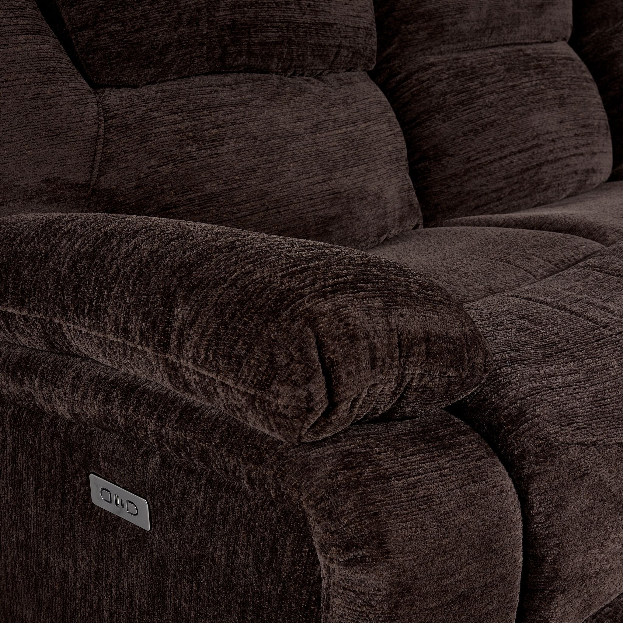 Maxwell Power Recliner - Brown - Image 6