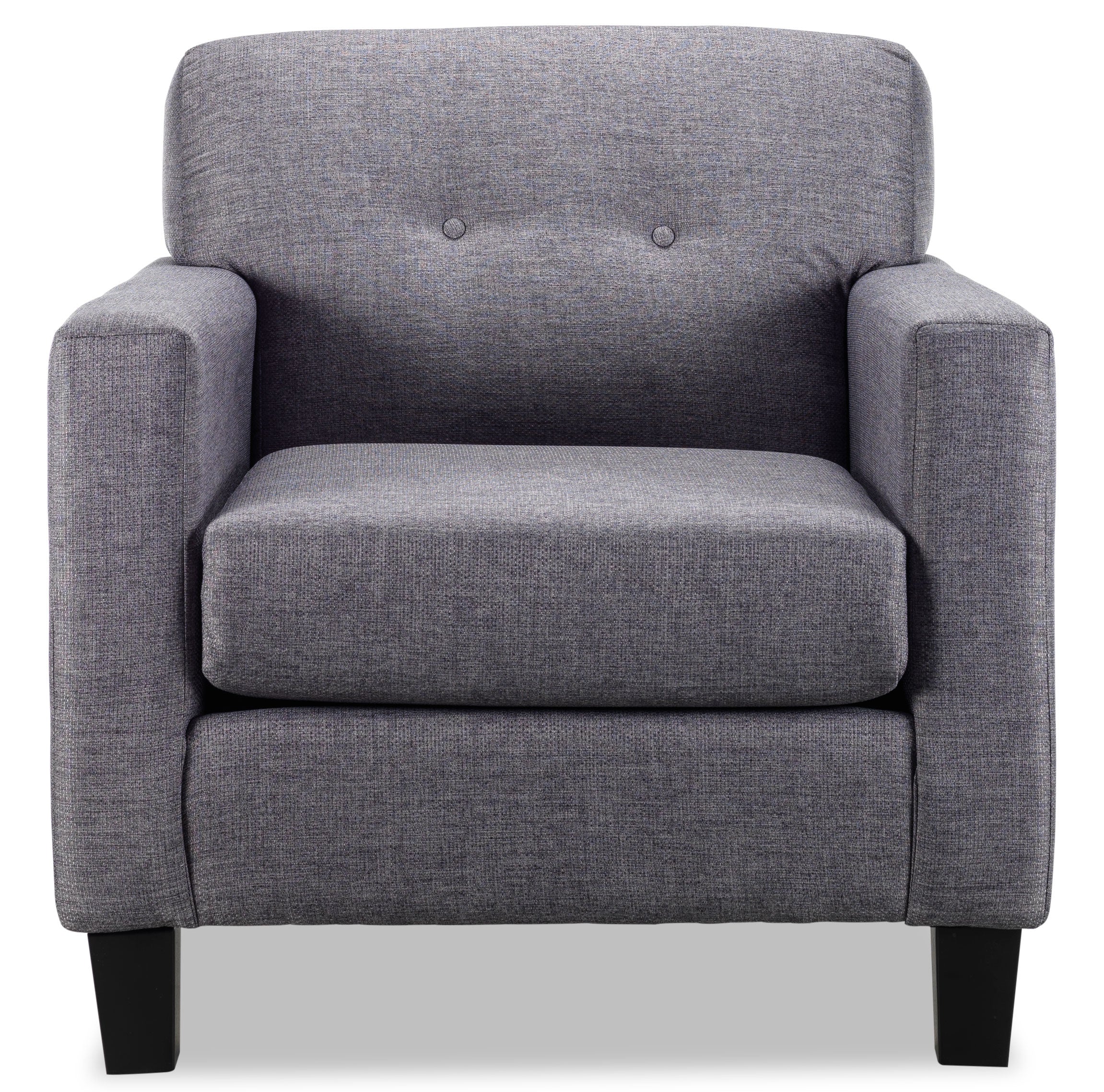 Merlin Sofa and Chair Set - Grey - Image 3