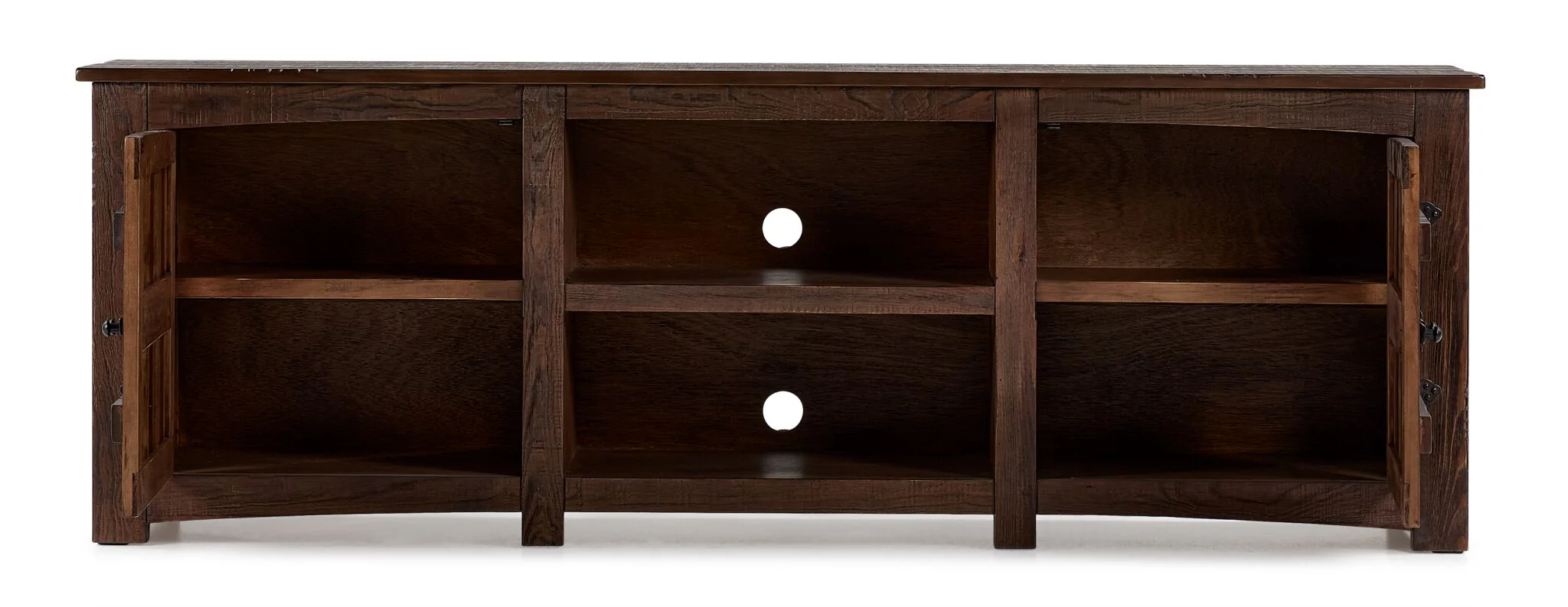 Mezcal 82" TV Stand - Weathered Dark Brown - Image 3