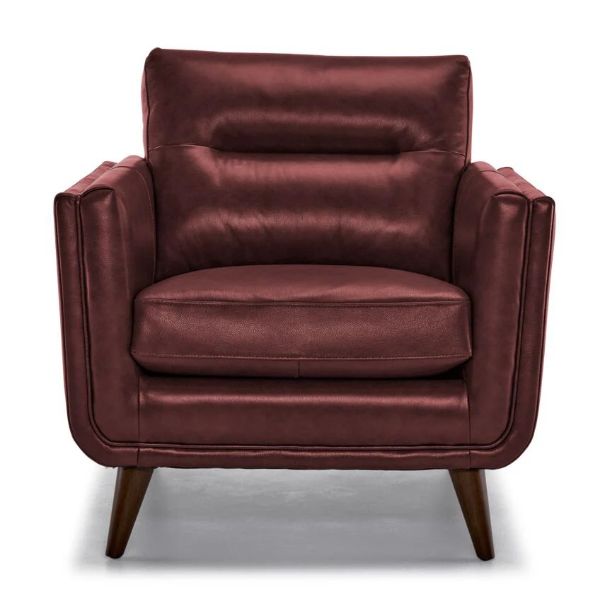 Miguel Leather Chair - Fire - Image 2