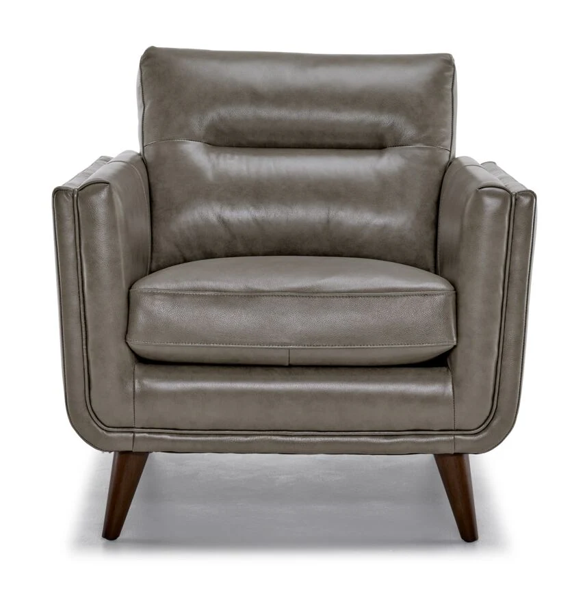 Miguel Leather Chair - Stone - Image 2