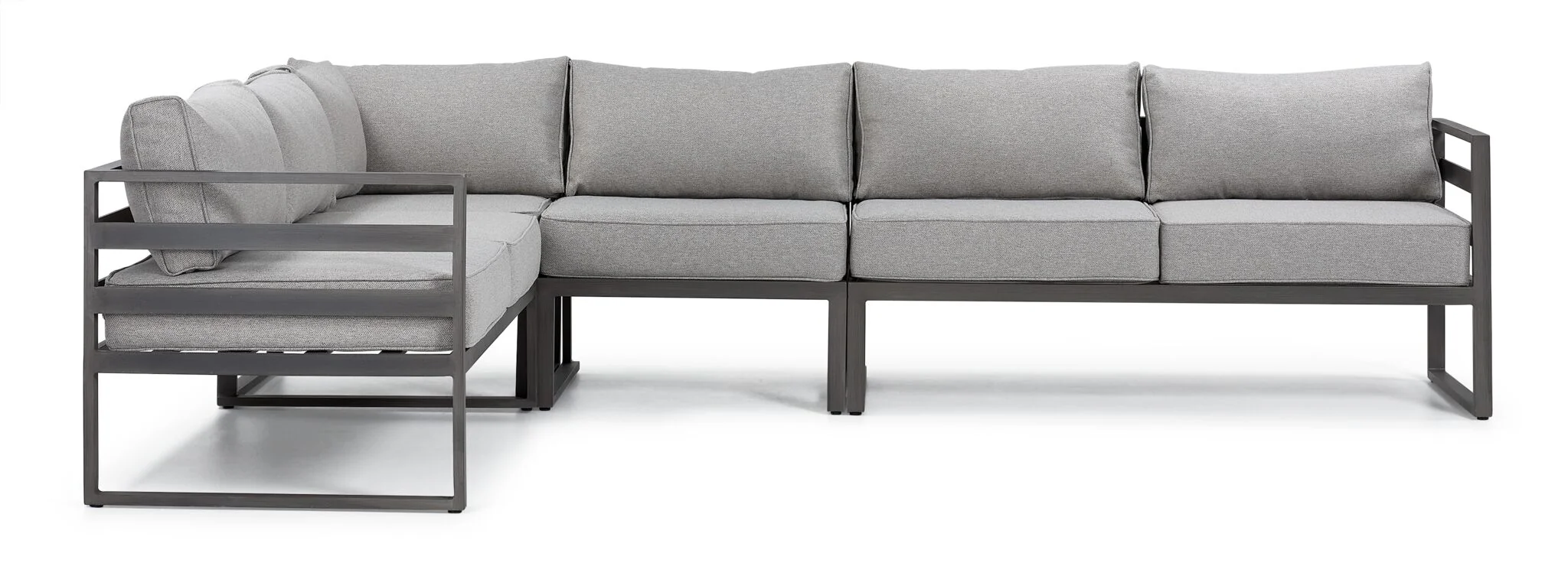 Milos 4 - Piece Outdoor Sectional - Grey - Image 2