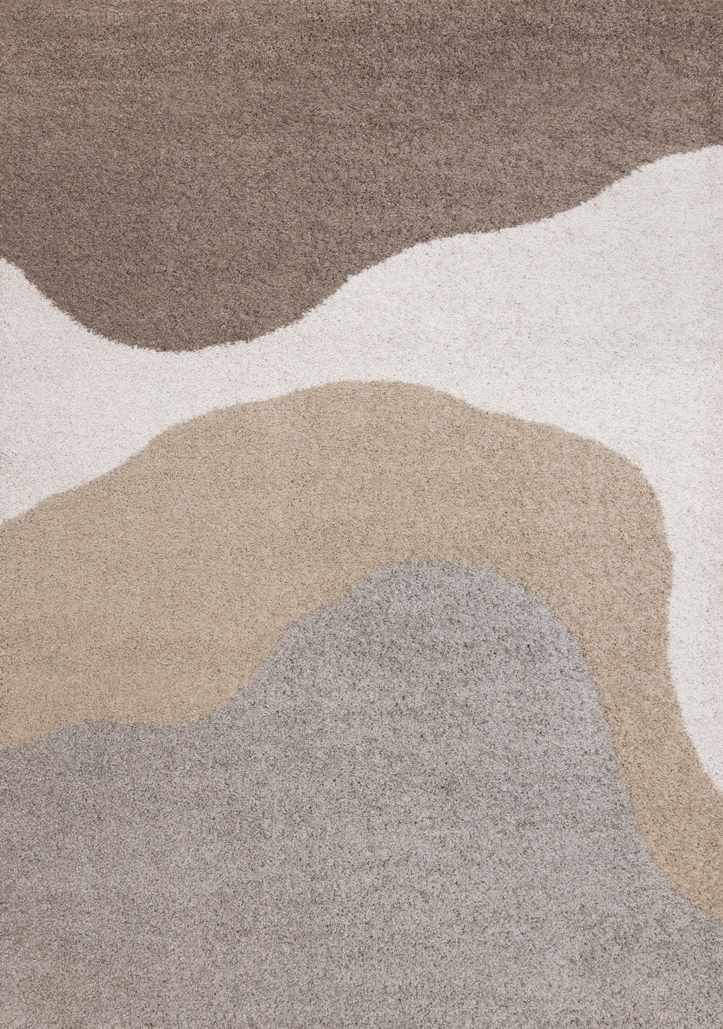 Misha Soft Modern Area Rug - 8' X 11' - Grey/Taupe